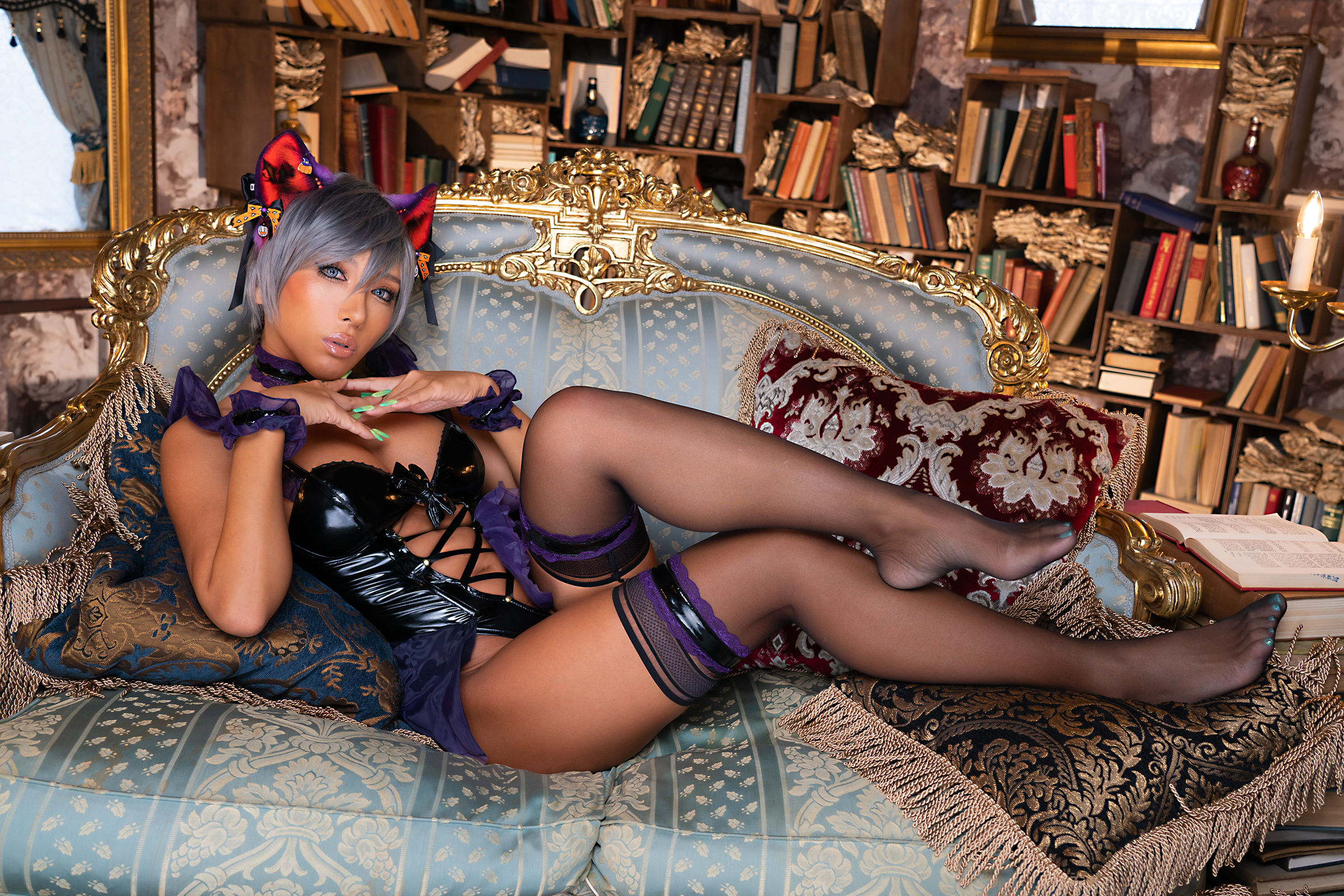 [福利COS] [Cosplay][nonsummerjack] non - ハロウィンキャットだにゃにゃにゃん第16张