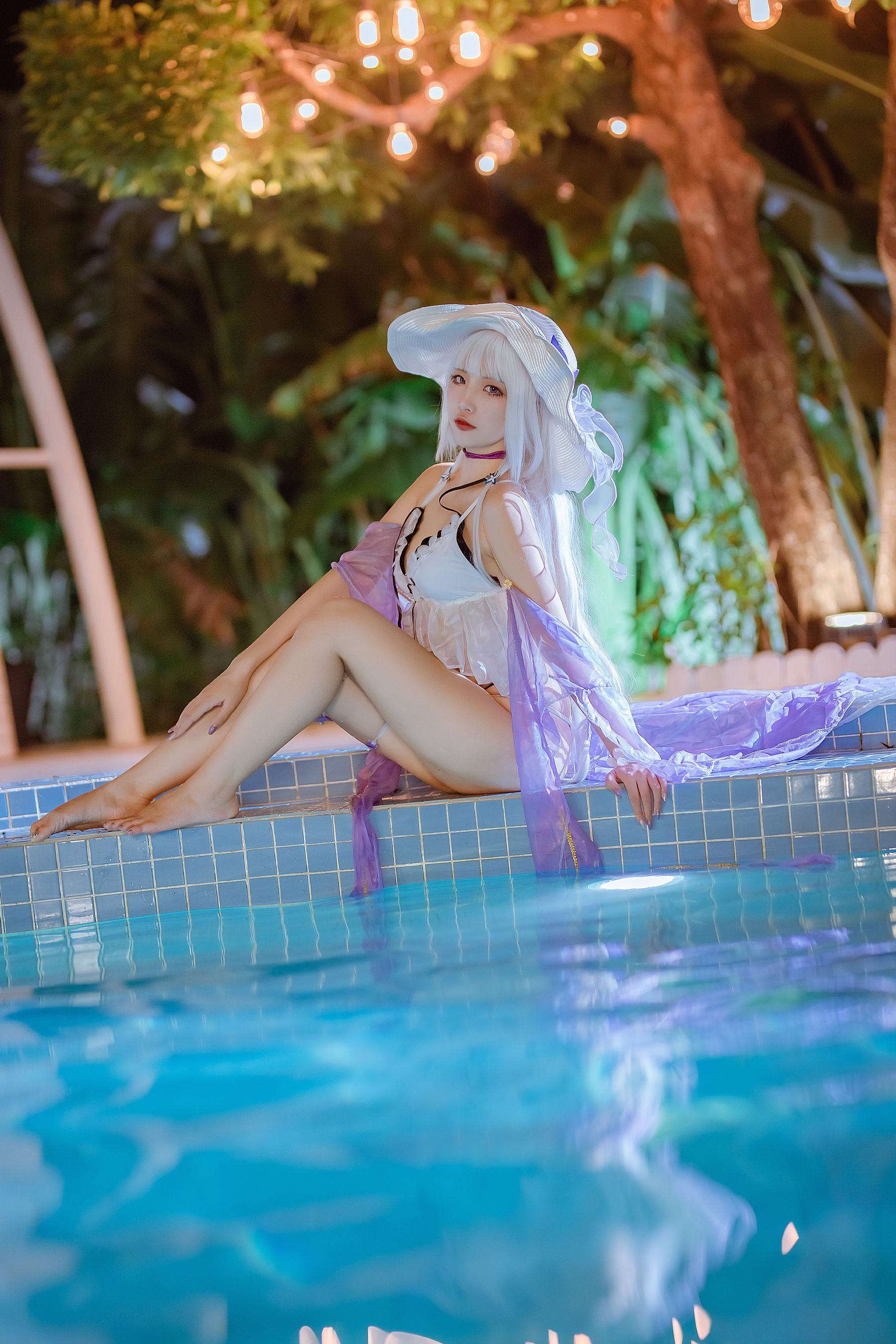 [福利COS] 人气Coser二佐Nisa - 碧蓝光辉泳装第1张