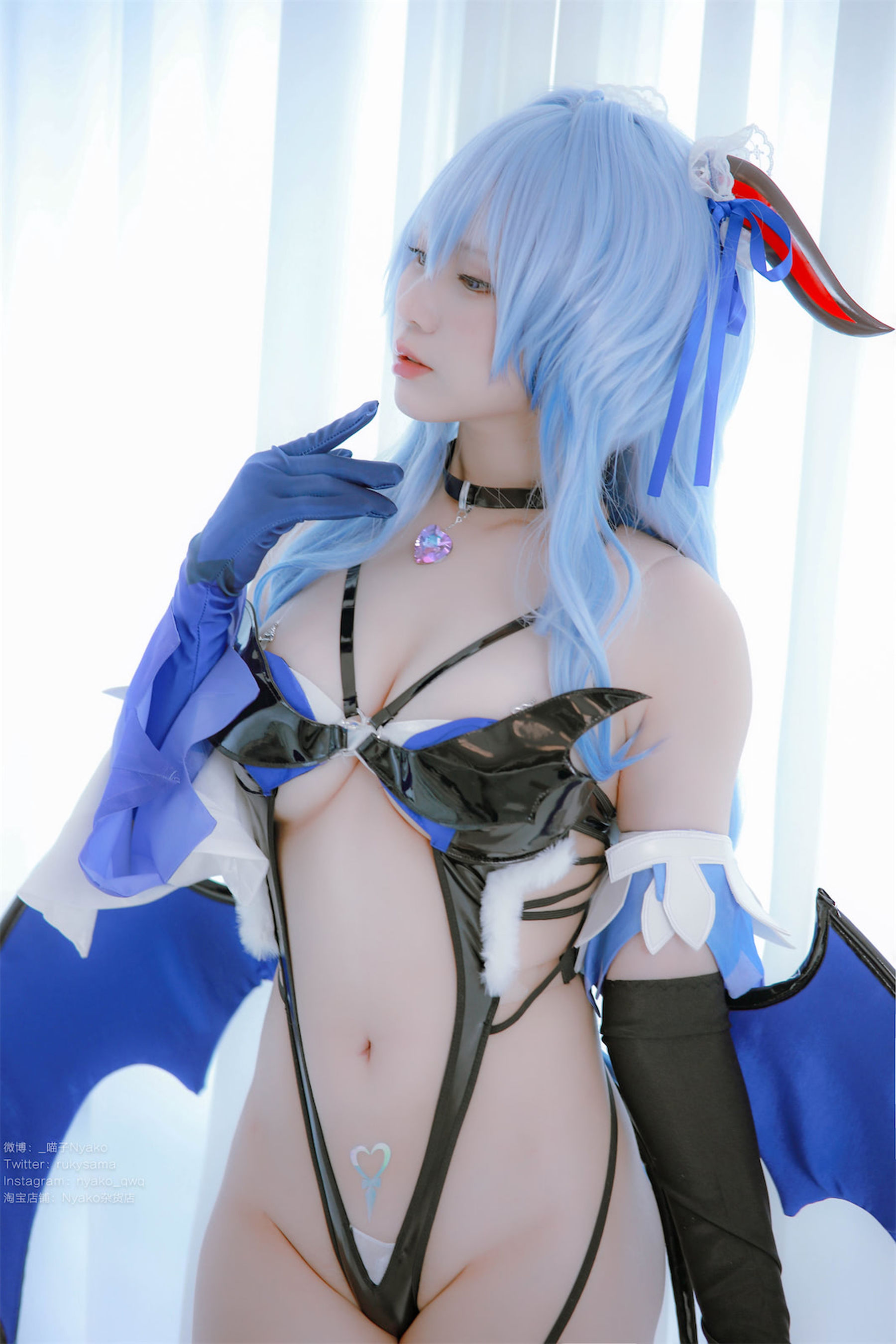 [福利COS] 萌妹子Nyako喵子 - 原神甘雨魅魔第7张