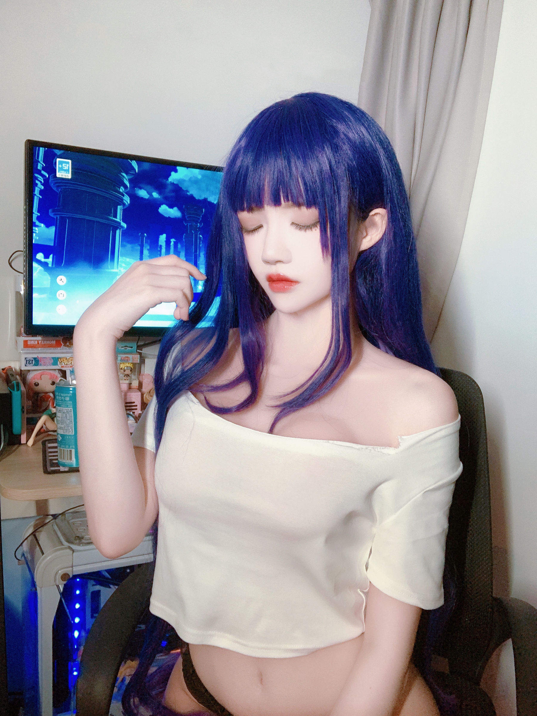 [福利COS] 桜桃喵 - 雷电将军自拍第1张