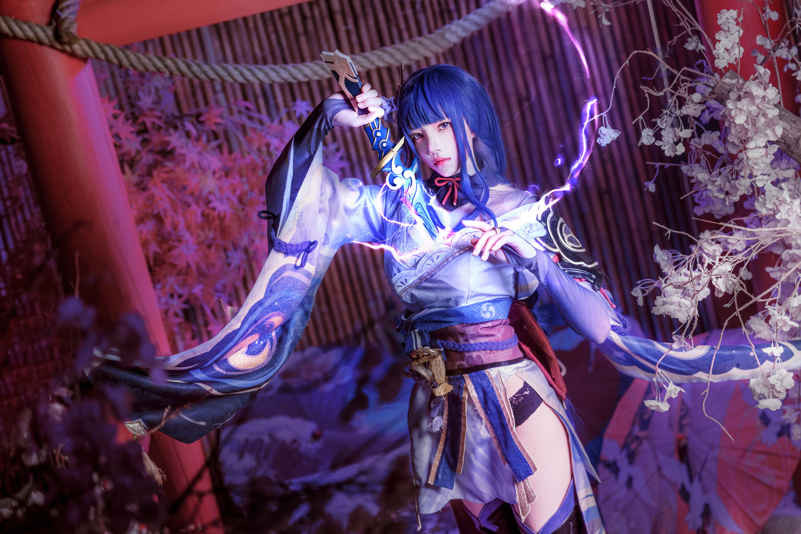 [福利COS] 桜桃喵 - 雷电将军第14张