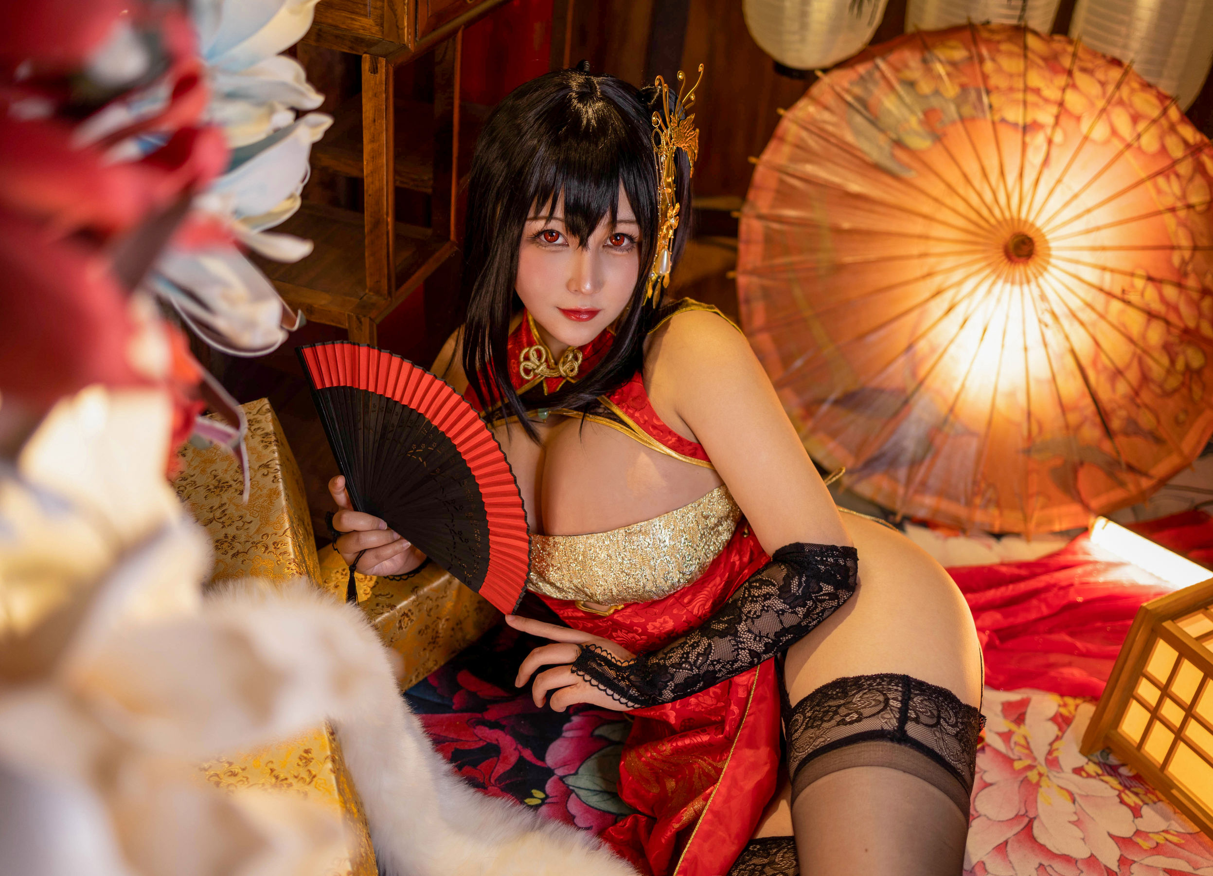 [福利COS] KANEKO_咔喵 - 大凤旗袍第7张