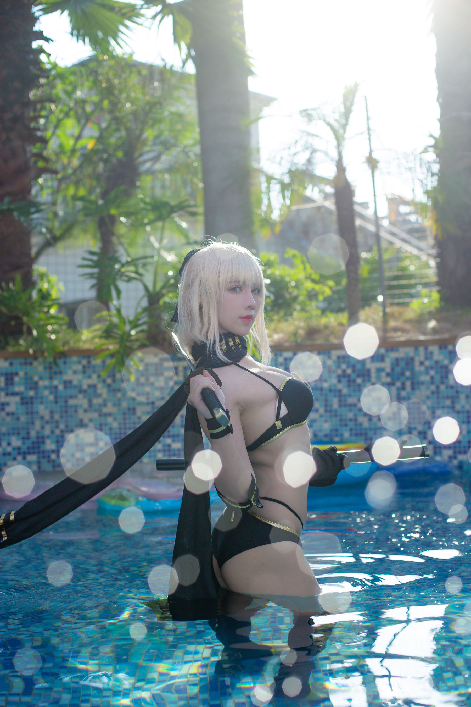 [福利COS] 动漫博主九曲Jean - 冲田泳装第5张