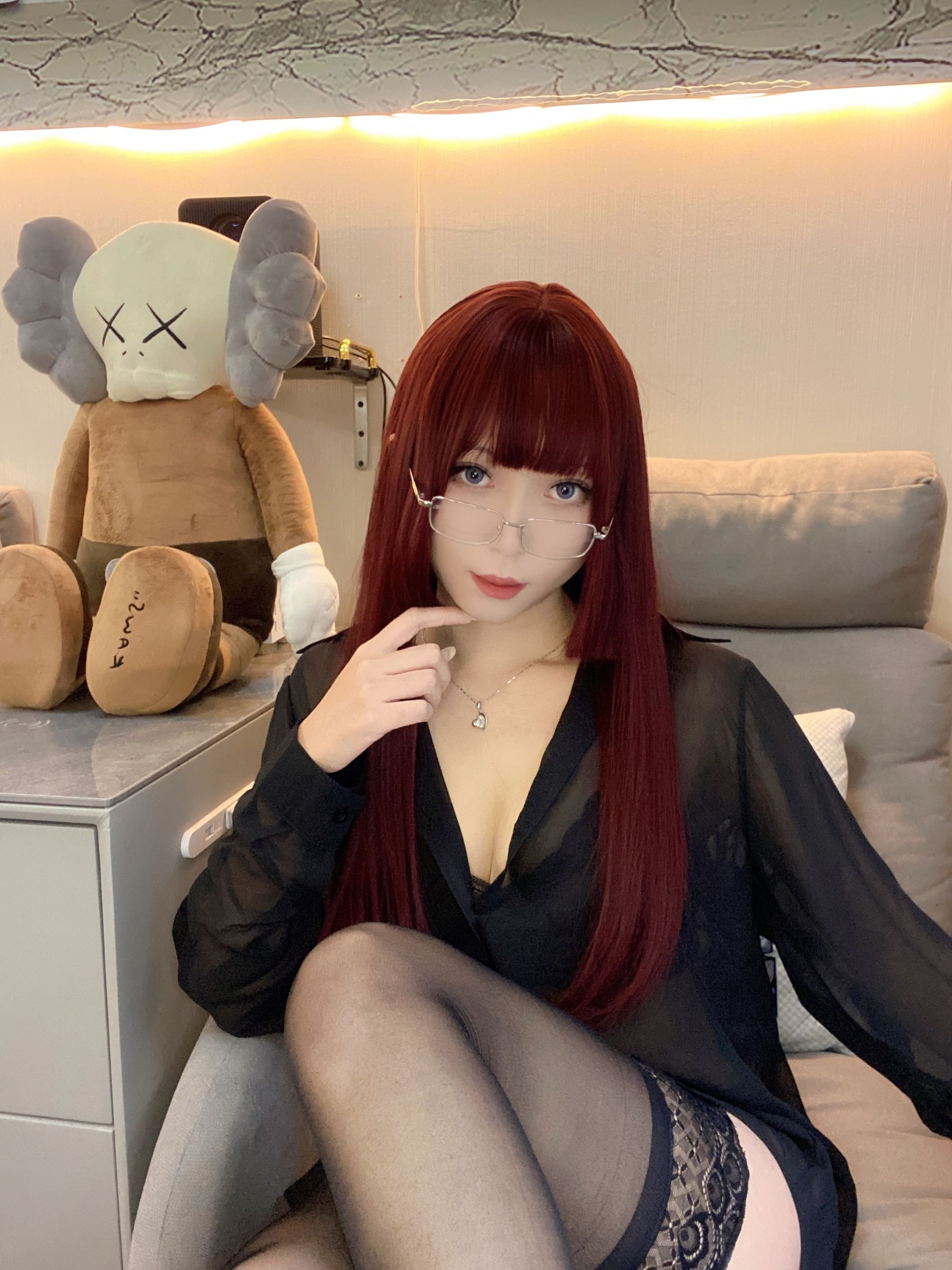 [福利COS] 动漫博主Money冷冷 - 黑衬衫第18张