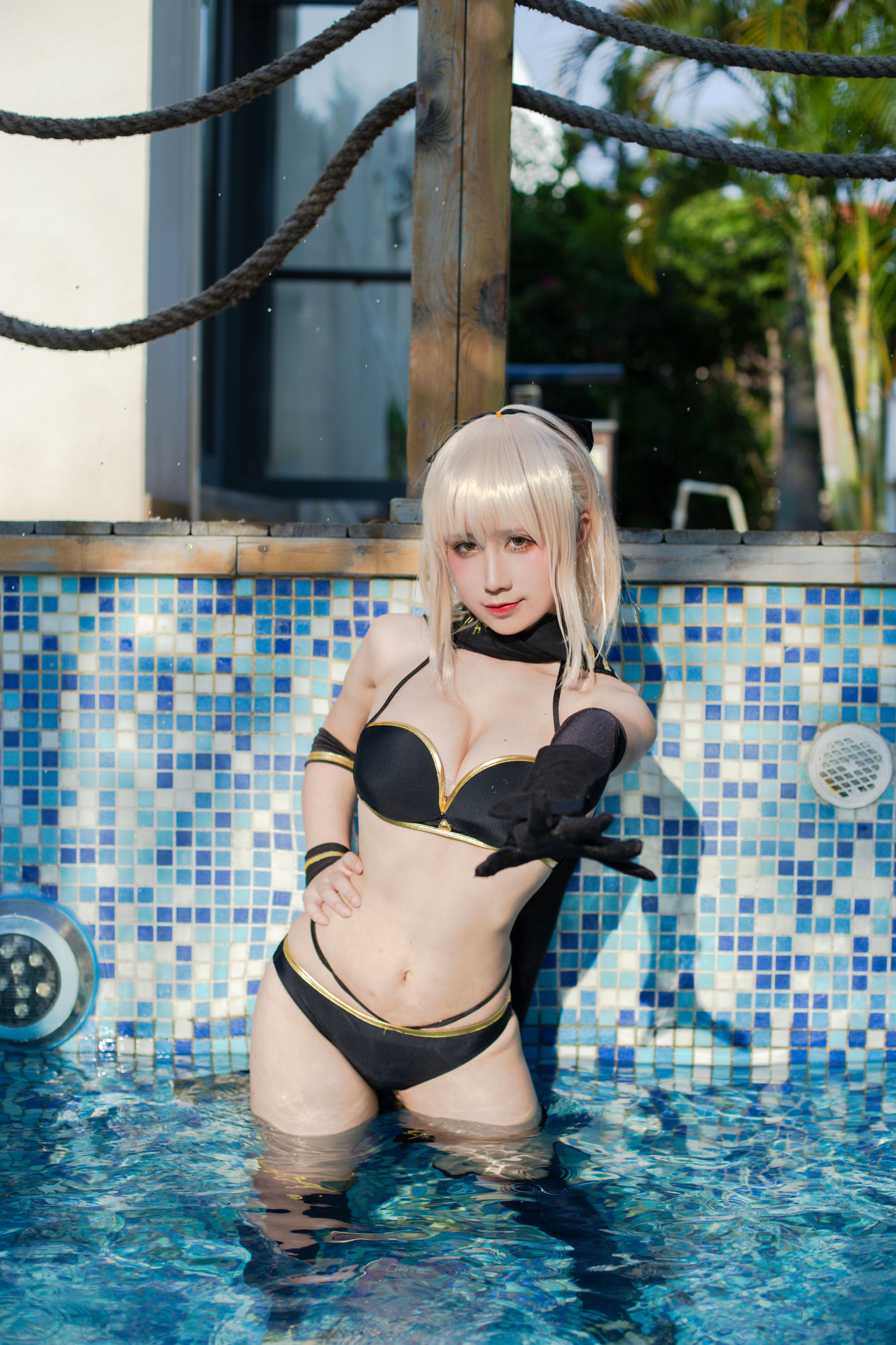 [福利COS] 动漫博主九曲Jean - 冲田泳装第5张