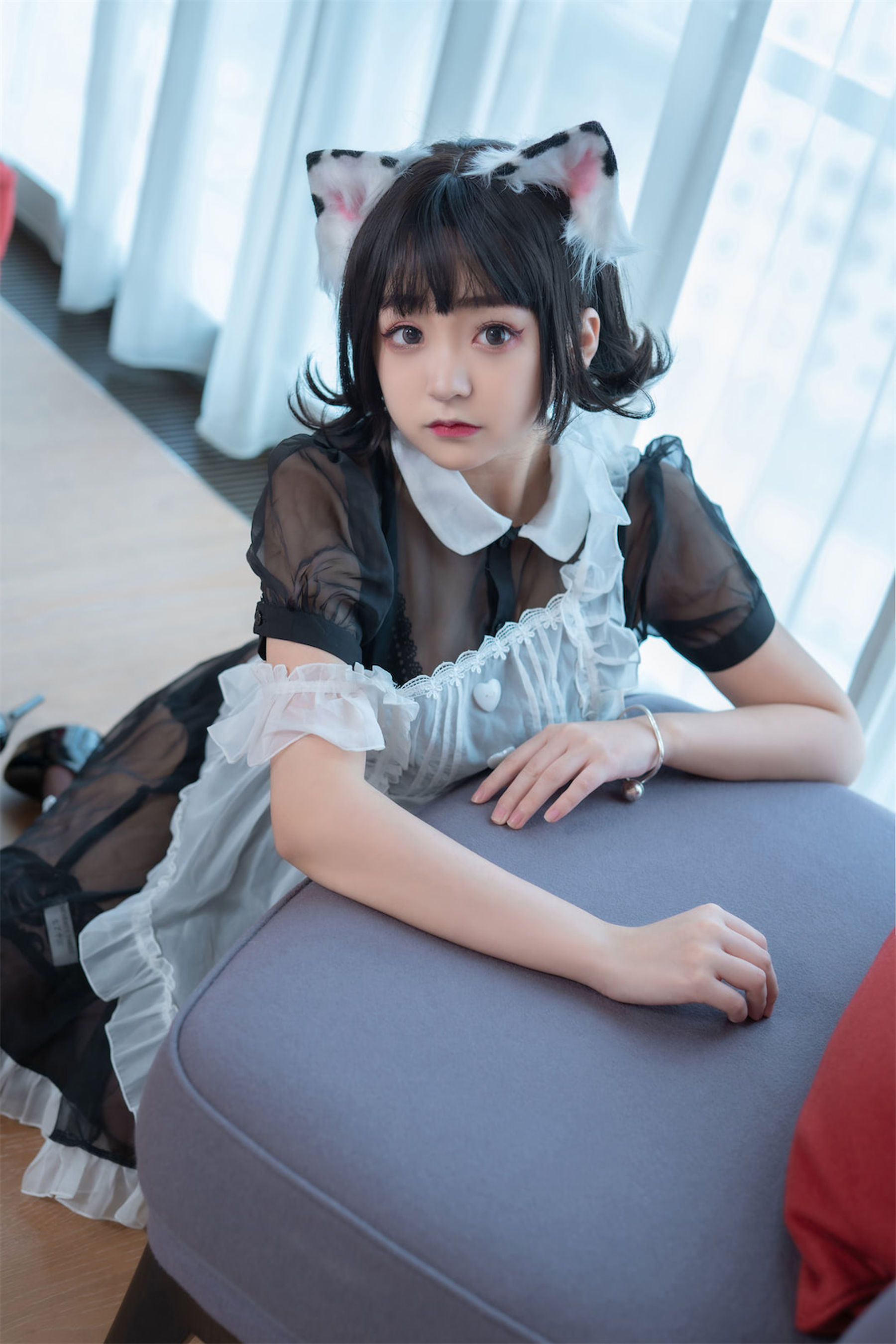 [福利COS] 动漫博主恩田直幸 - 奶牛猫女仆第7张