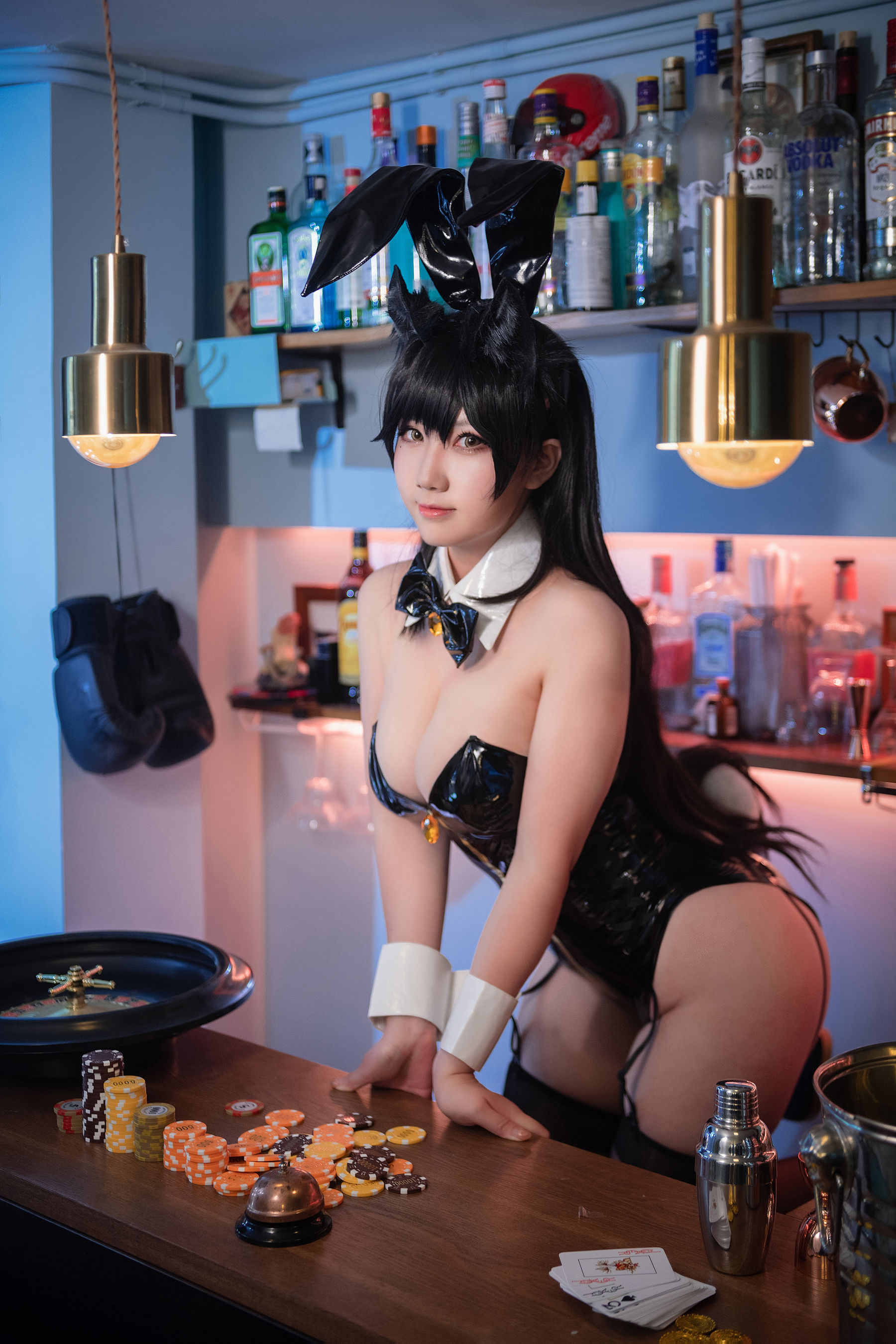 [福利COS] 微肉感萌妹是本末末 - 爱宕兔女郎第9张