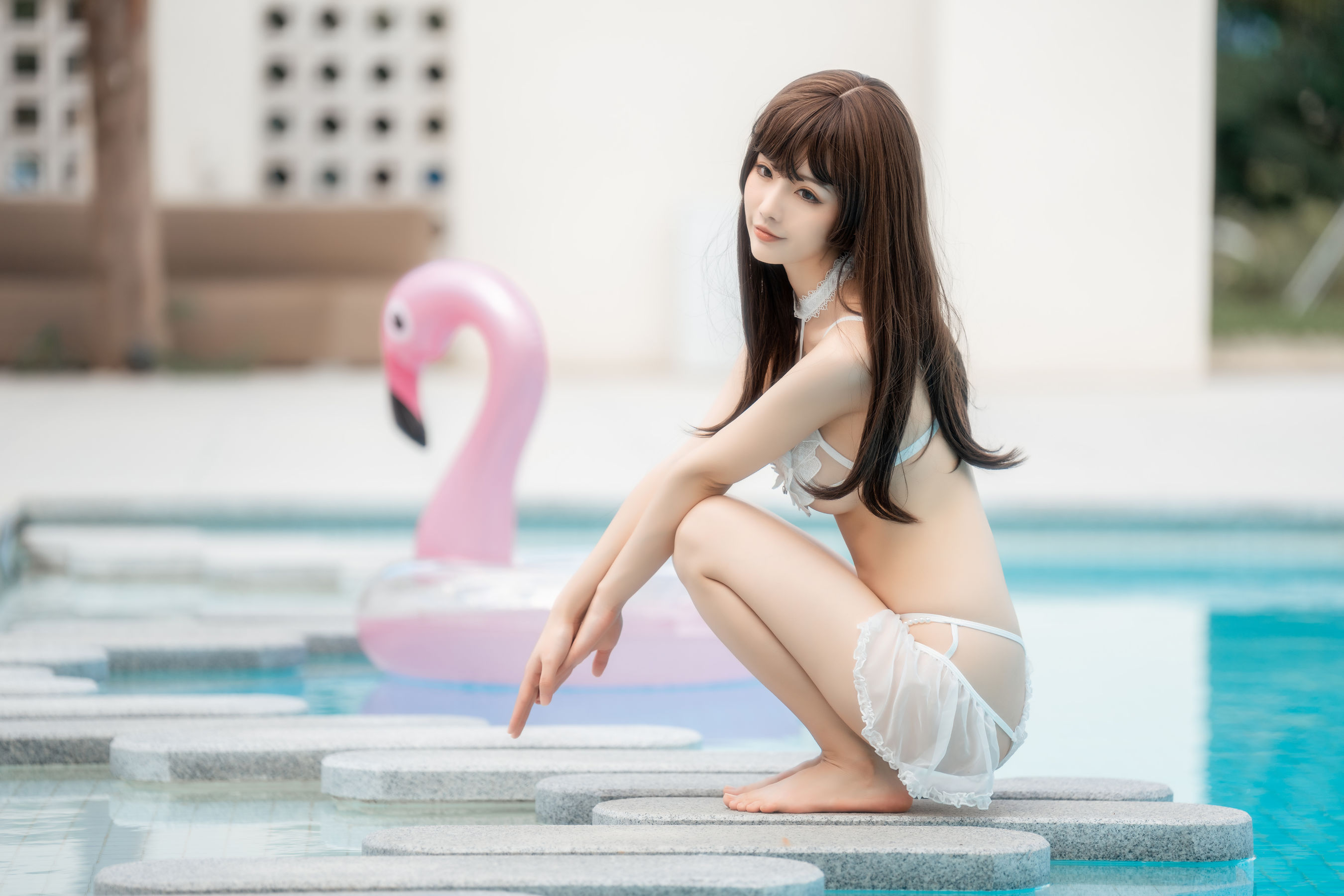 [福利COS] 桃良阿宅 - 天使内衣第6张