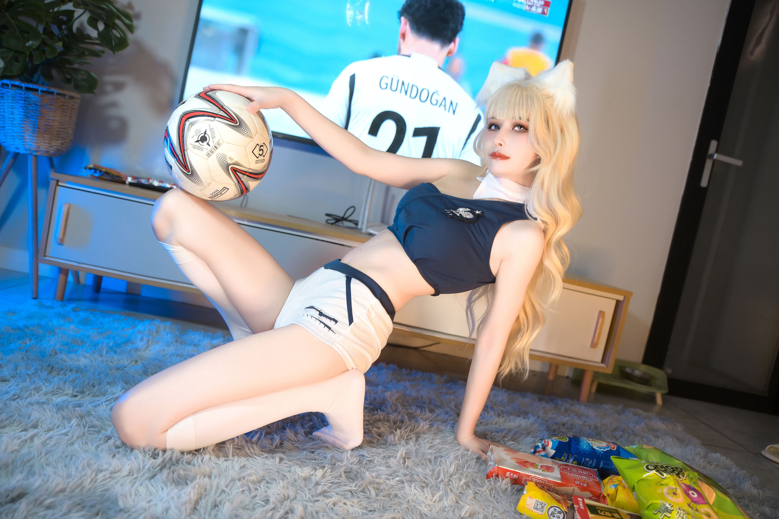 [福利COS] 鹿八岁 - 足球少女第6张