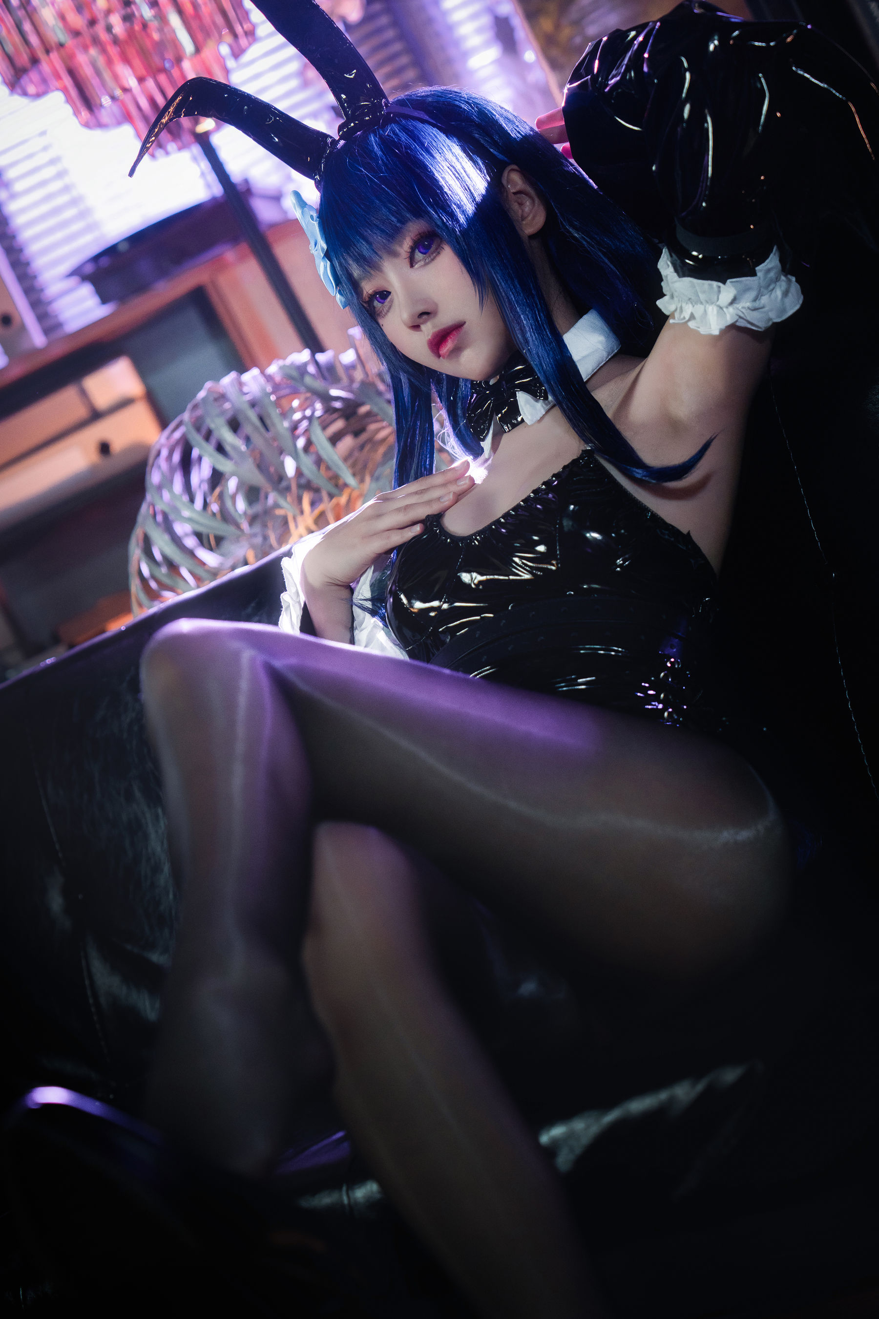 动漫博主大大卷卷小卷 - 原神雷电将军 兔女郎第5张