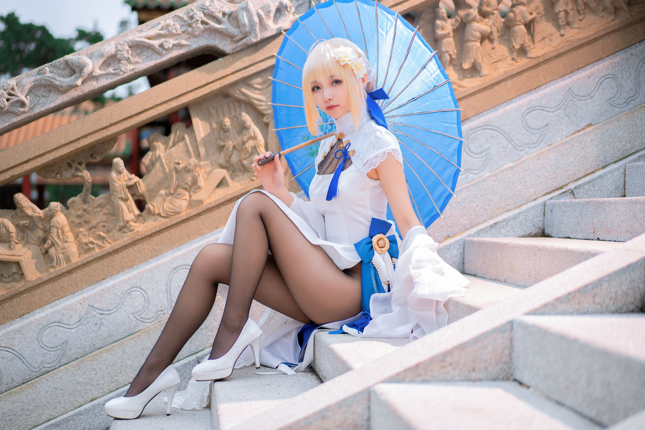 动漫博主大大卷卷小卷 - FGOsaber 四周年旗袍第6张