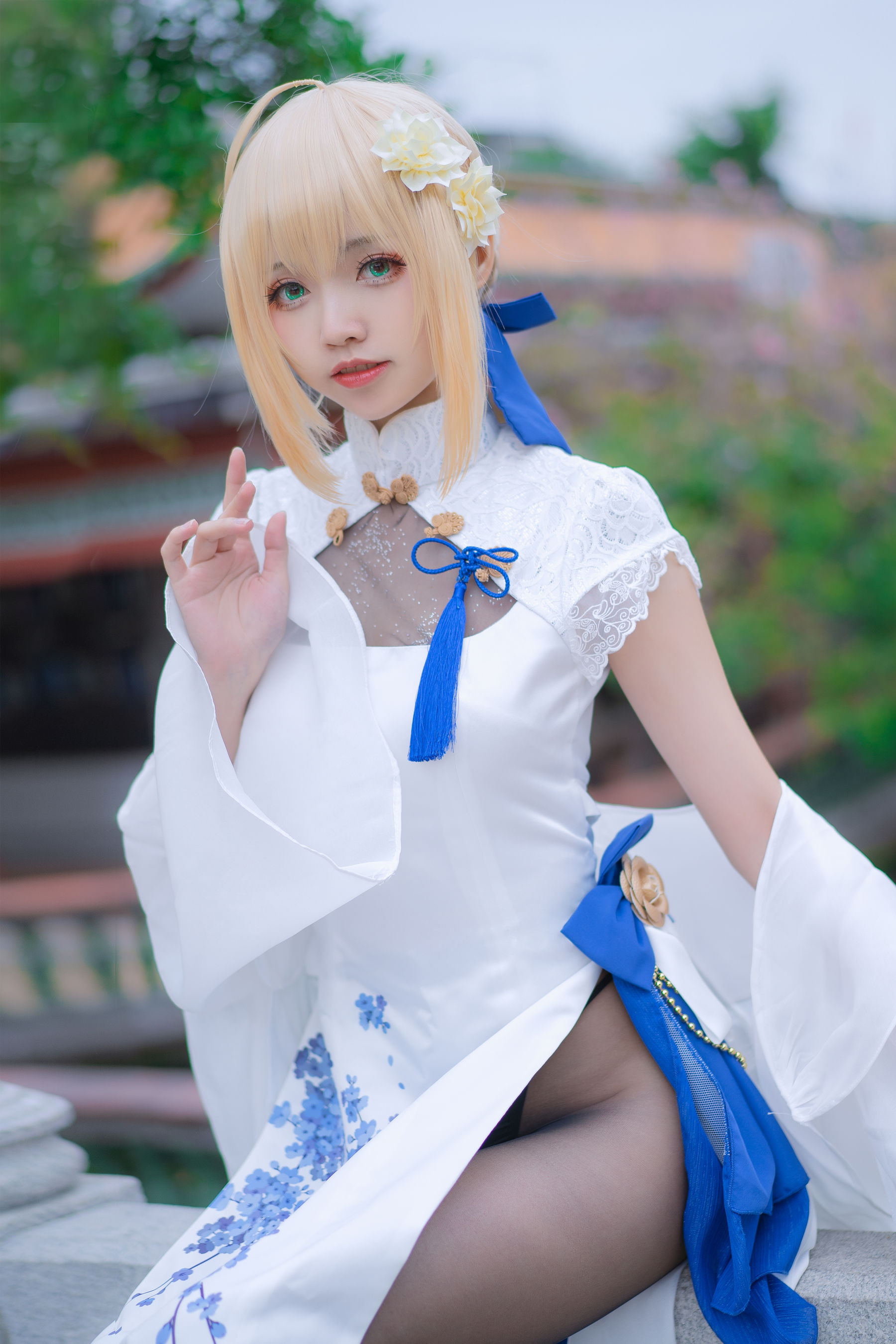 动漫博主大大卷卷小卷 - FGOsaber 四周年旗袍第1张