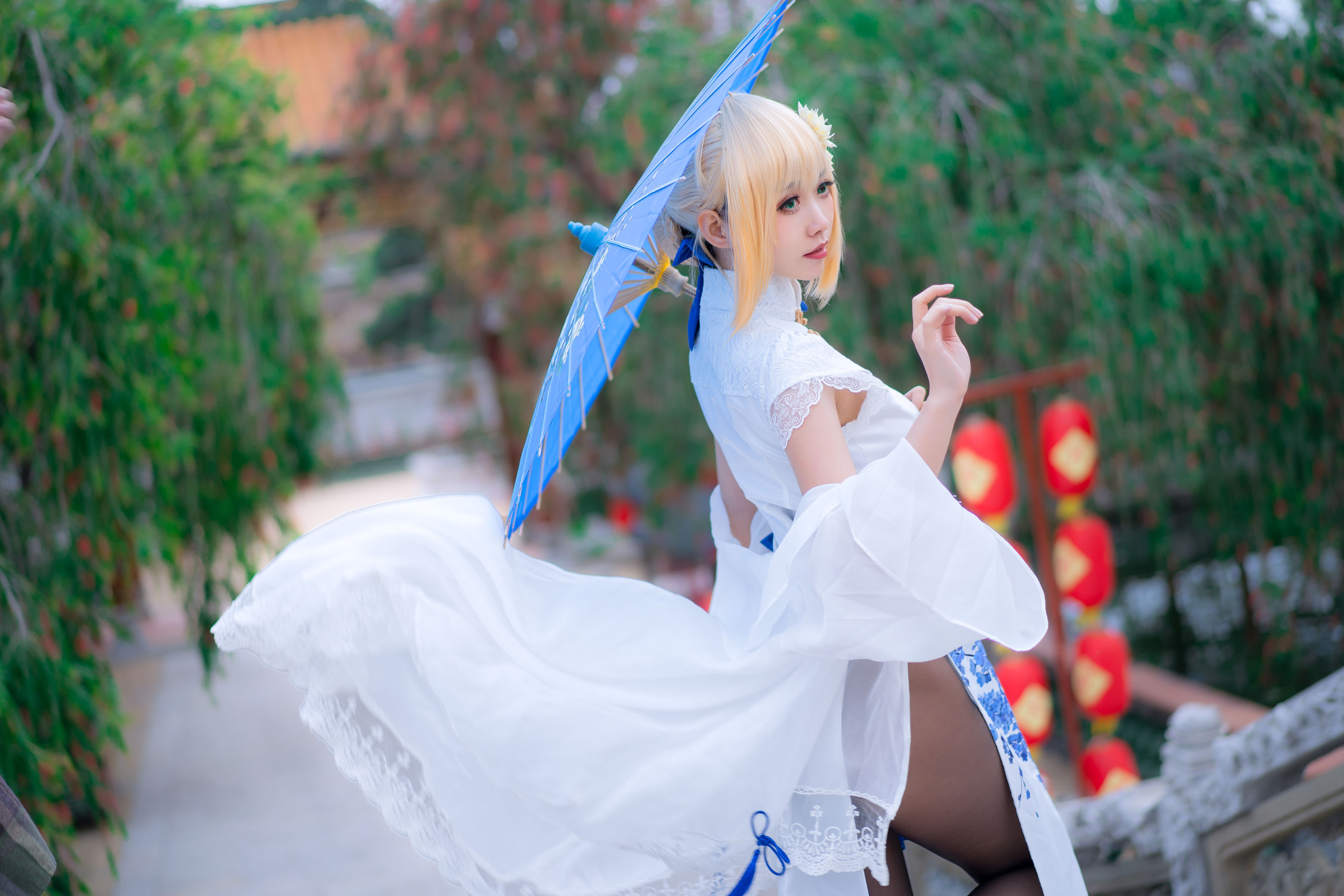 动漫博主大大卷卷小卷 - FGOsaber 四周年旗袍第1张