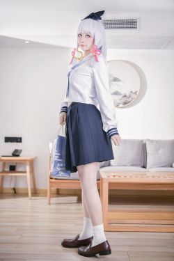 [福利COS] 章鱼娘 - 原神 神里綾華 JK