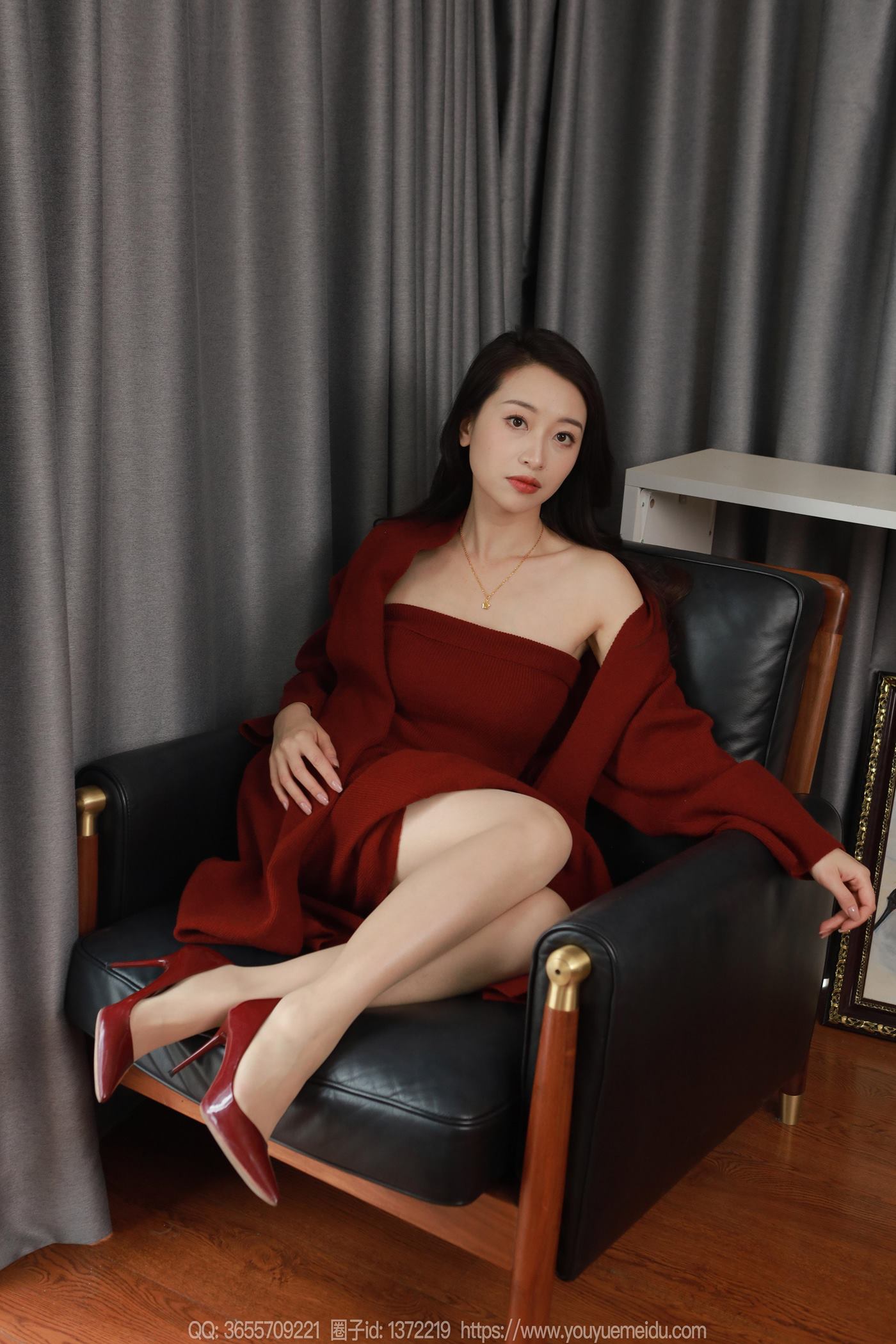 [IESS异思趣向] 2025.01.27 丝享家1961：小婕《红色针织裙（上）》[88P]第7张