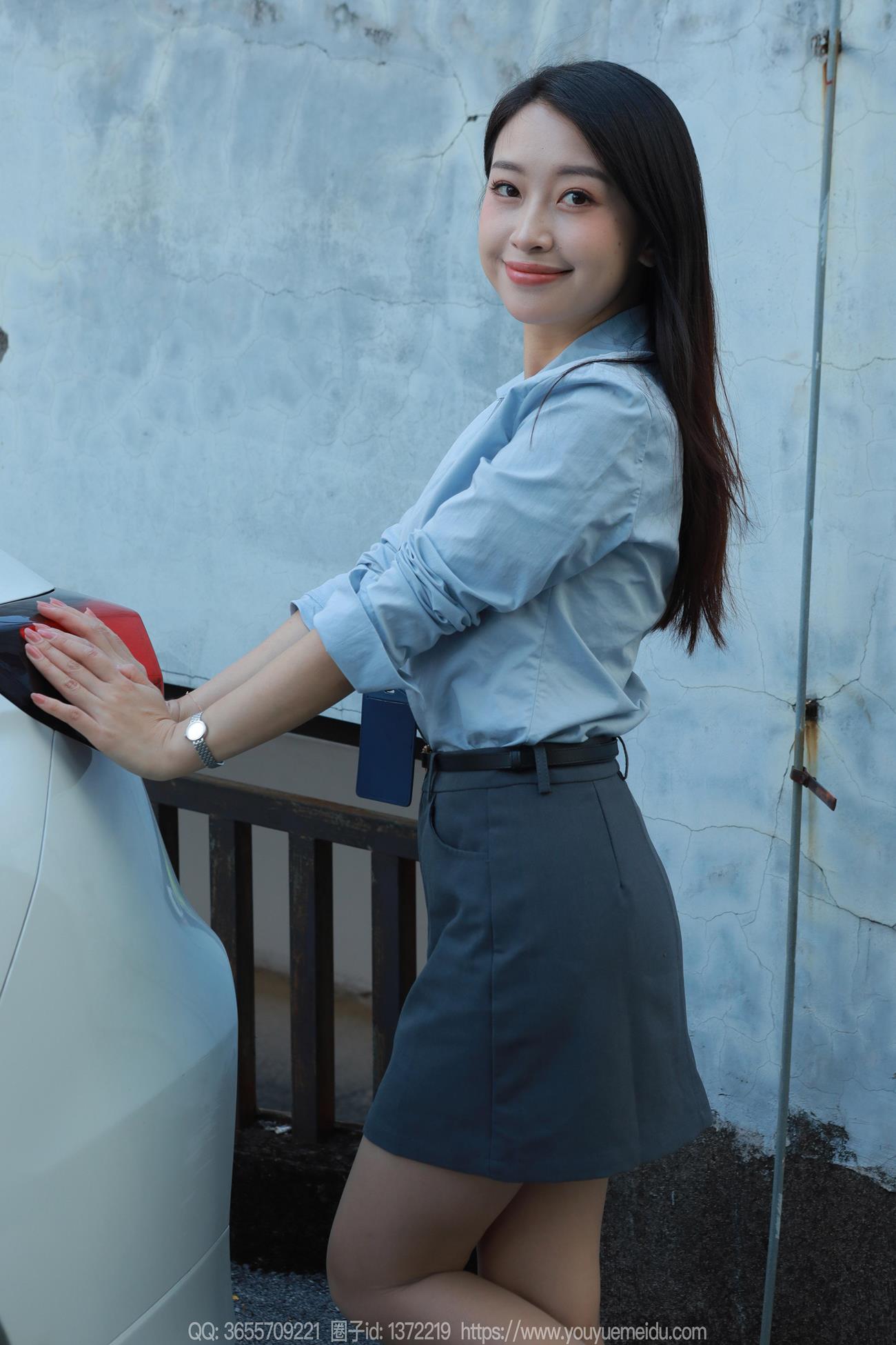 [IESS异思趣向] 2024.11.01 丝享家1887：小婕《蓝色OL（下）》[77P]第7张