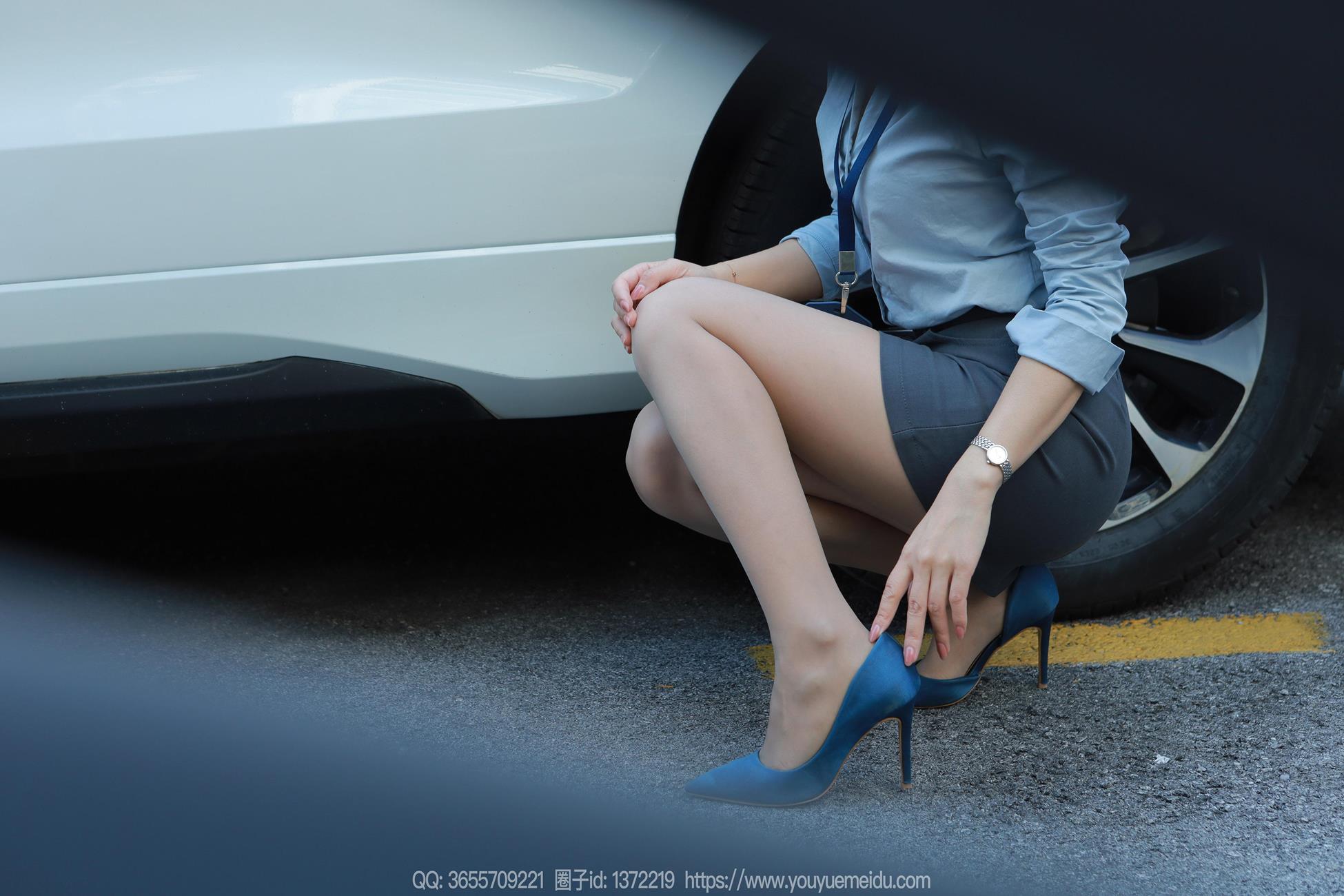 [IESS异思趣向] 2024.11.01 丝享家1887：小婕《蓝色OL（下）》[77P]第10张