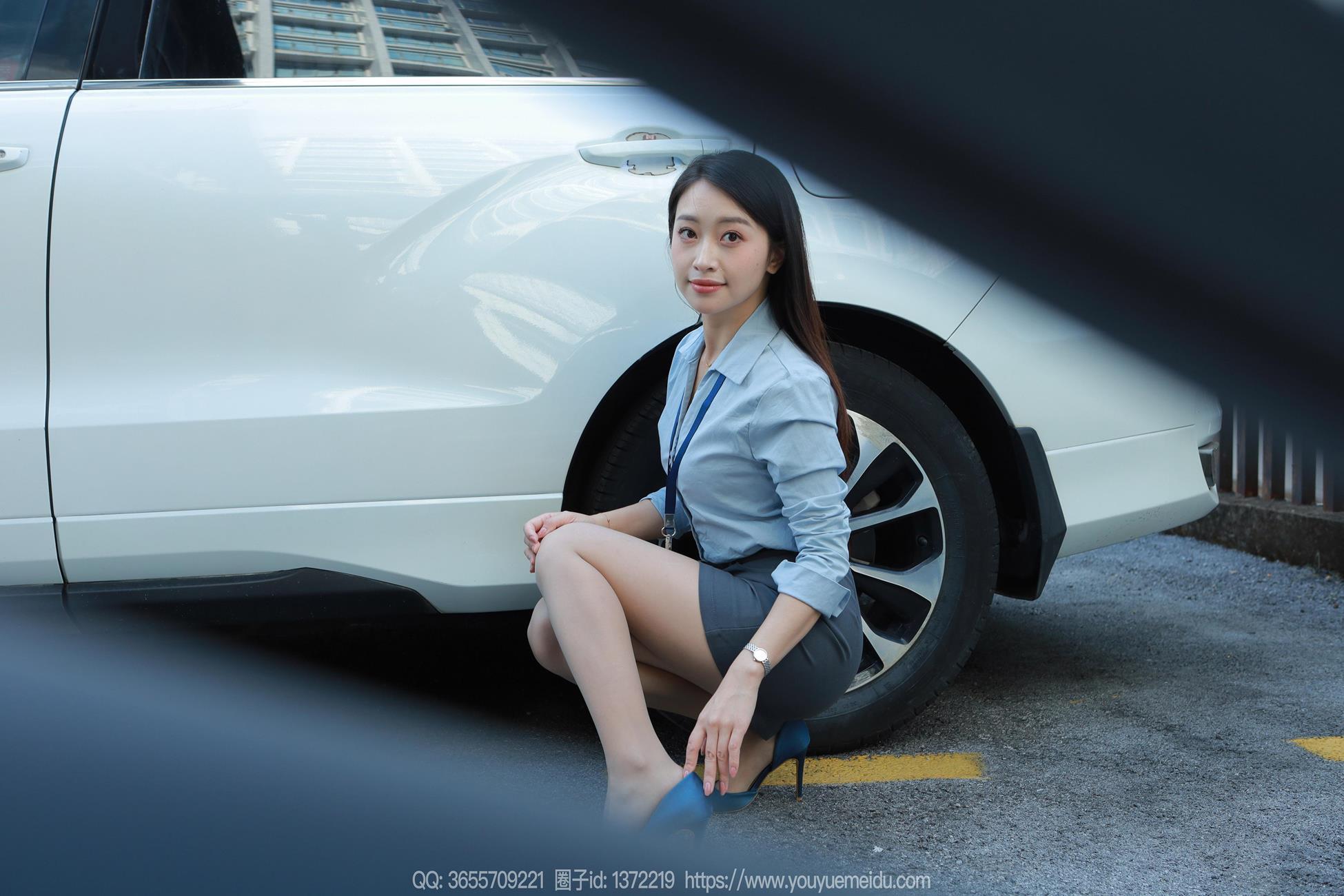 [IESS异思趣向] 2024.11.01 丝享家1887：小婕《蓝色OL（下）》[77P]第10张