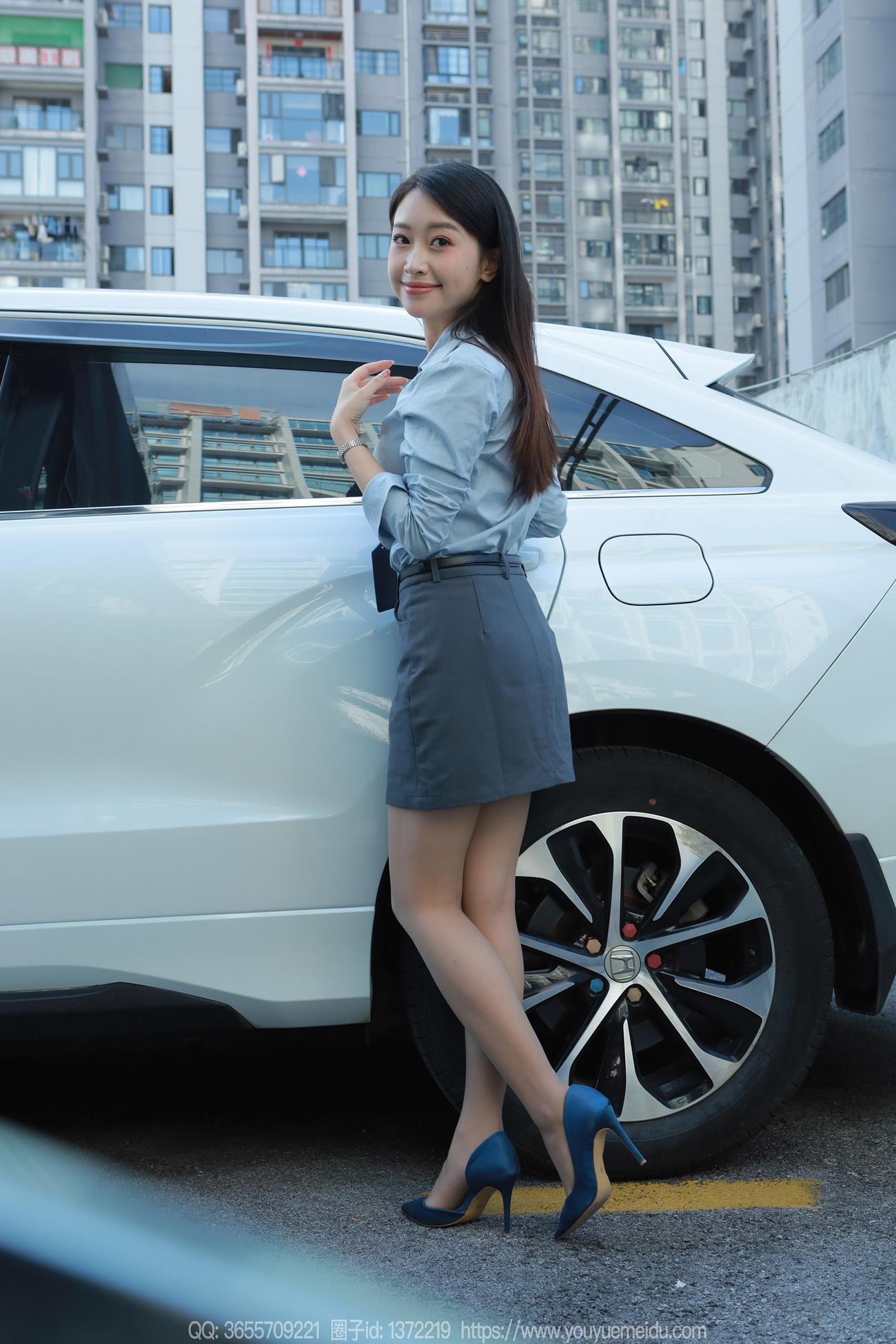 [IESS异思趣向] 2024.11.01 丝享家1887：小婕《蓝色OL（下）》[77P]第11张