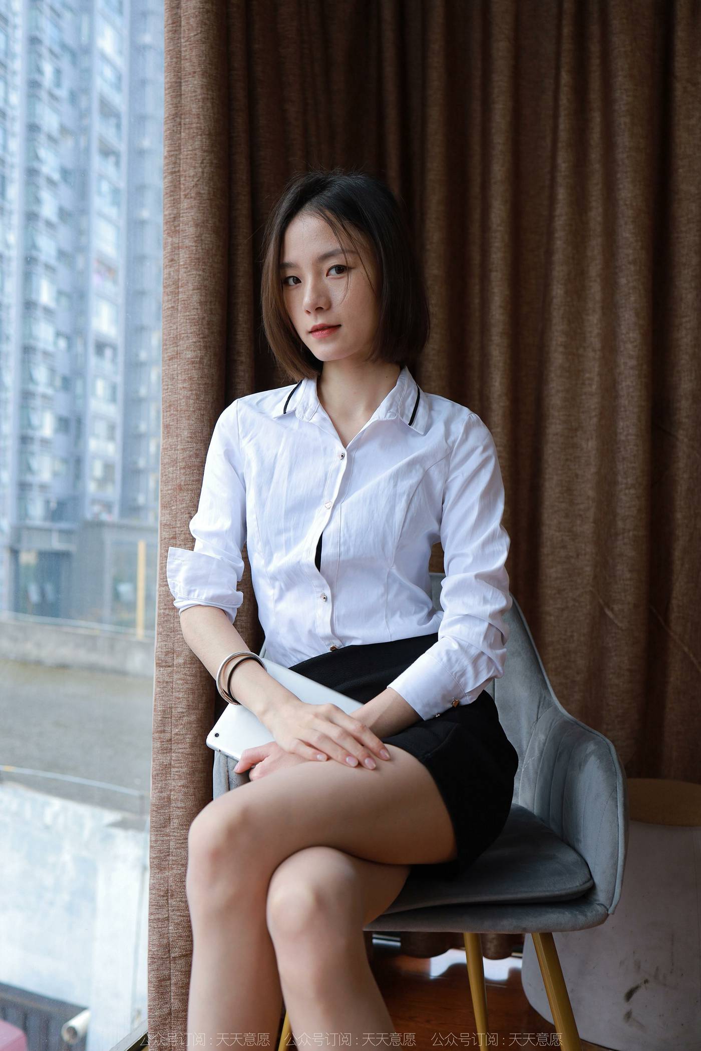 [IESS异思趣向] 2022.01.07 丝享家983：小六《短发配短裙》[84P]第8张