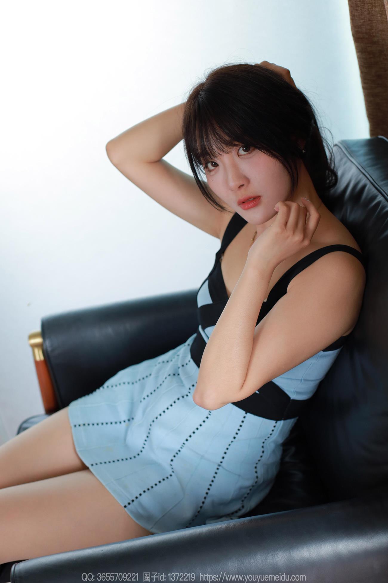 [IESS异思趣向] 2024.11.13 丝享家1897：婉萍《黑带蓝裙》[88P]第4张