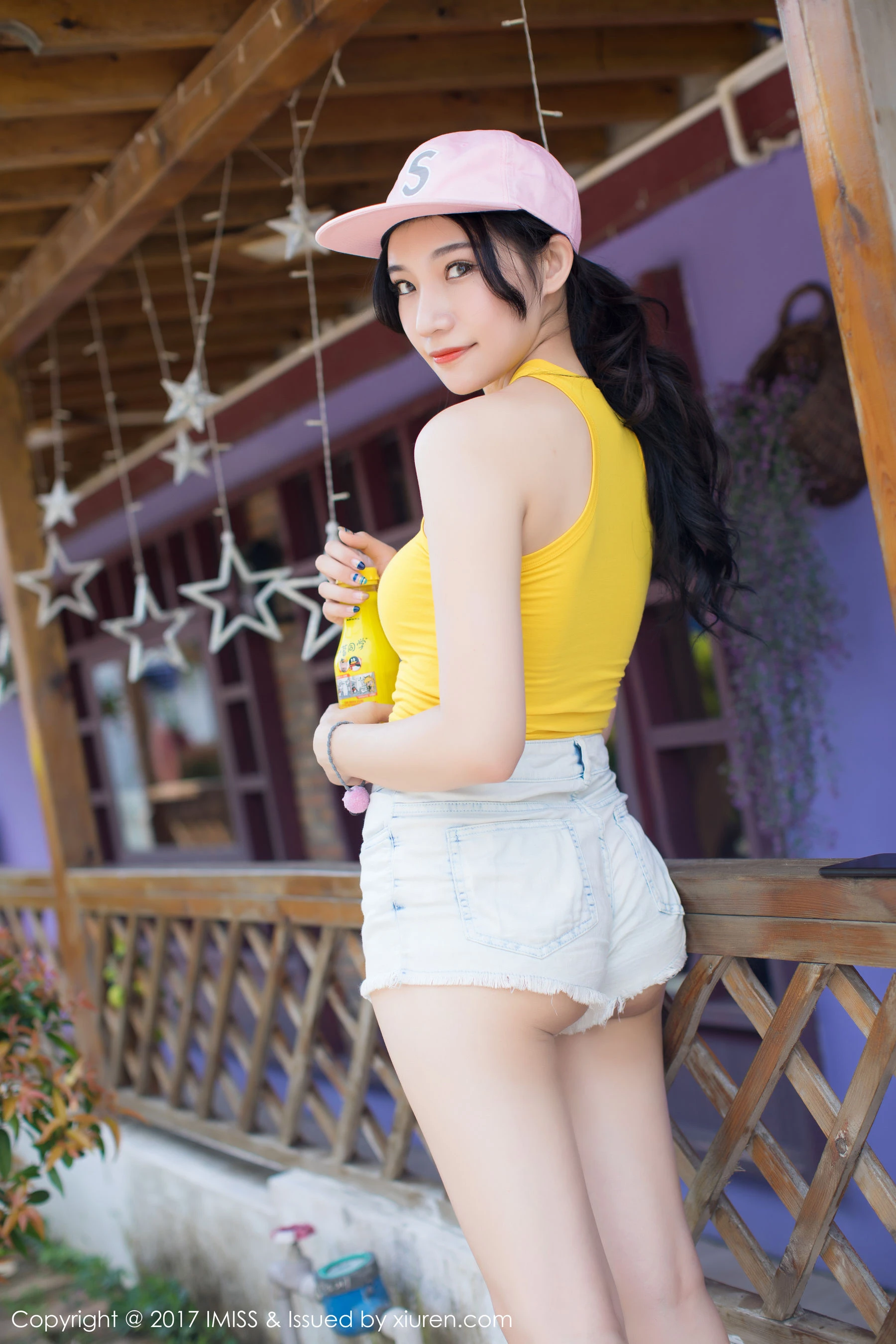 小狐狸Sica《牛仔短裤小清新系列》 爱蜜社 VOL.180第7张