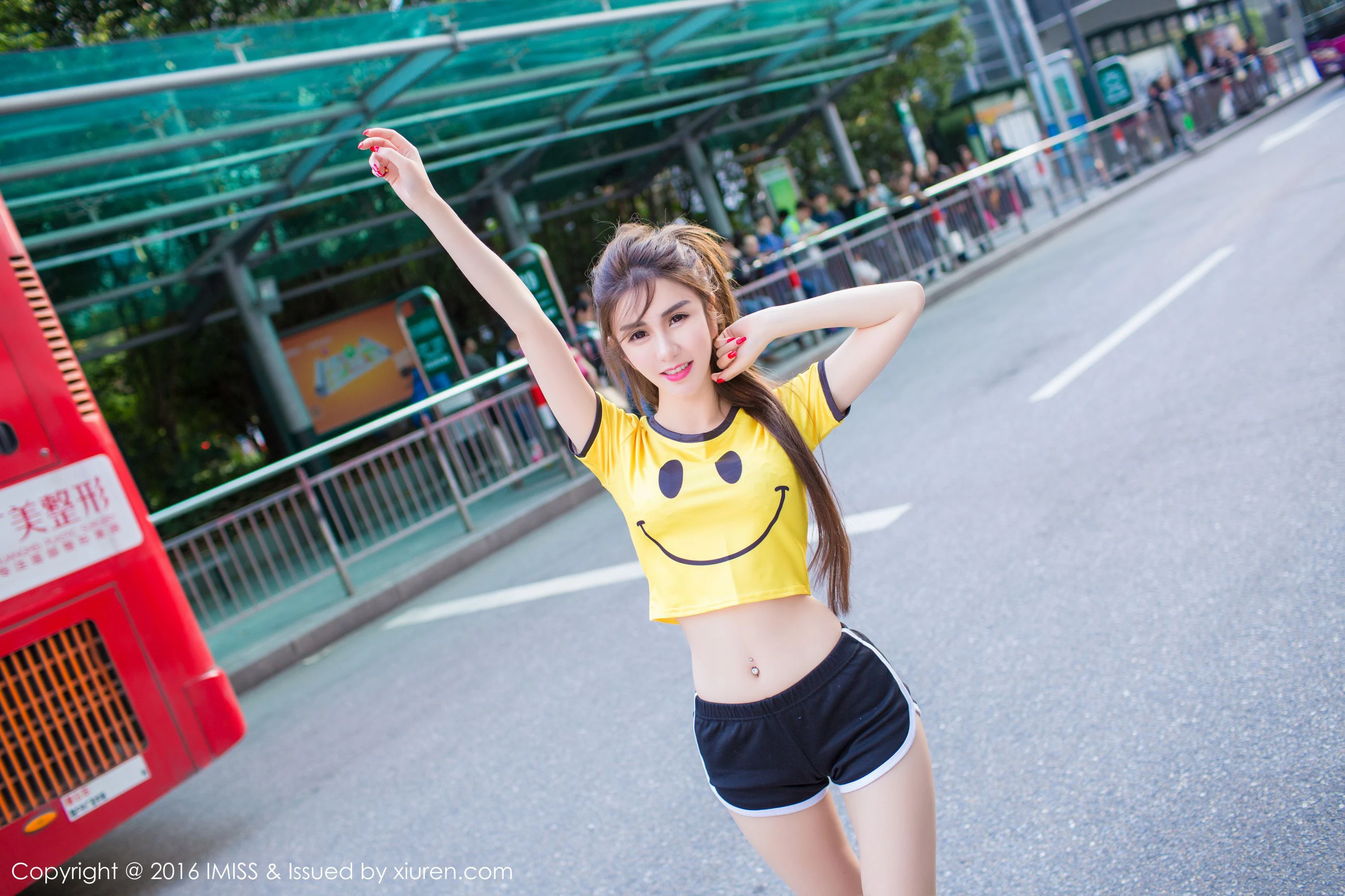  李李七七喜喜《泳装+内衣+街拍》 爱蜜社IMiss Vol.078第19张