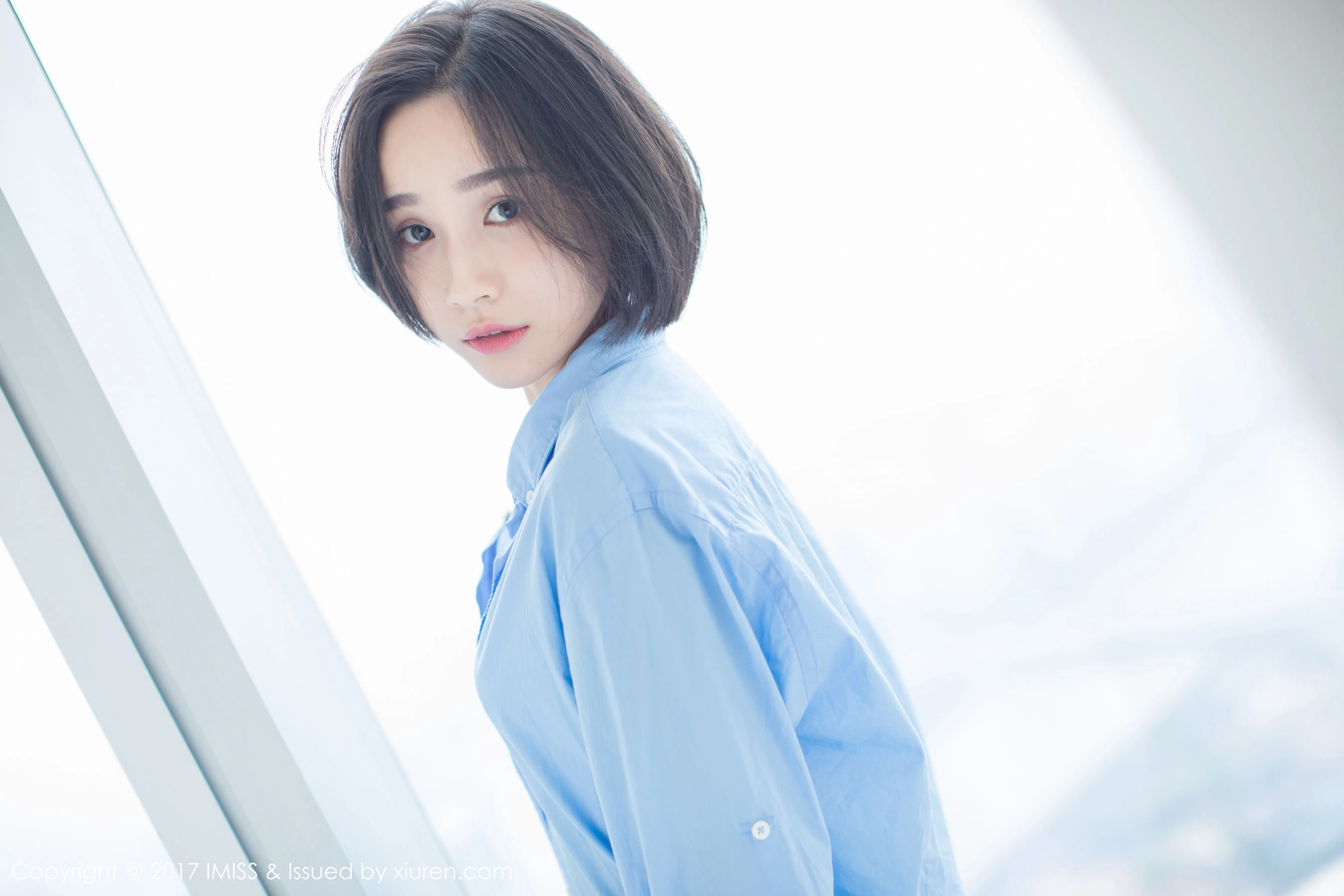 莉雅Livia《日系短发女神》 爱蜜社 VOL.178第6张