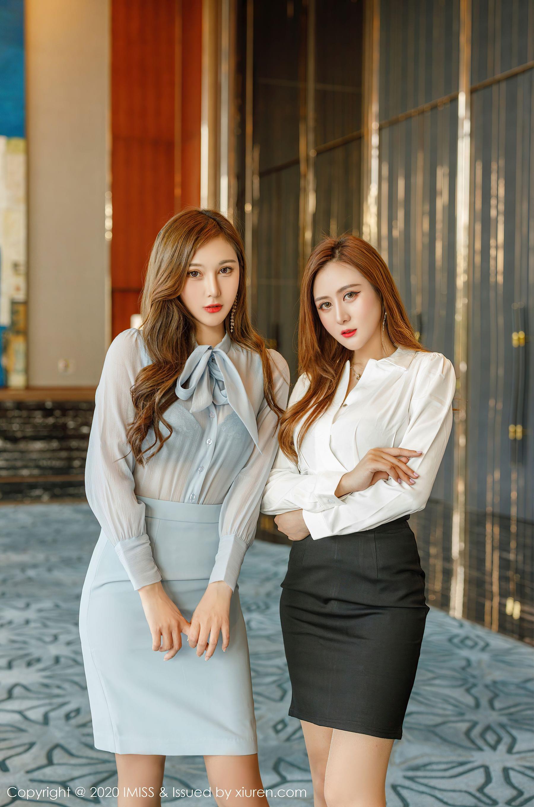  爱蜜社IMiss Vol.504 @Lavinia肉肉和@蜜桃cc第4张