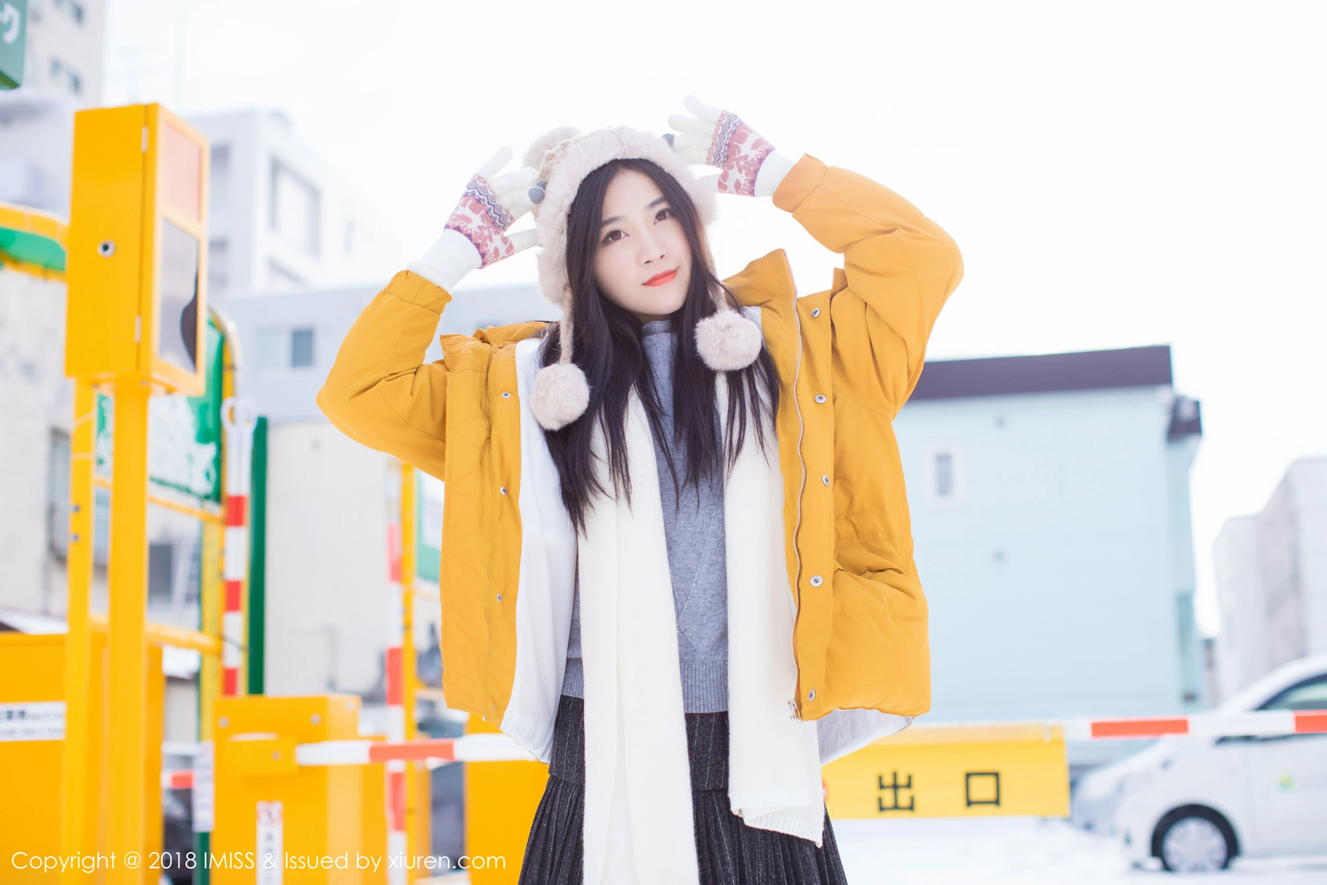 许诺Sabrina《北海道旅拍第三套》 爱蜜社IMiss Vol.254第8张