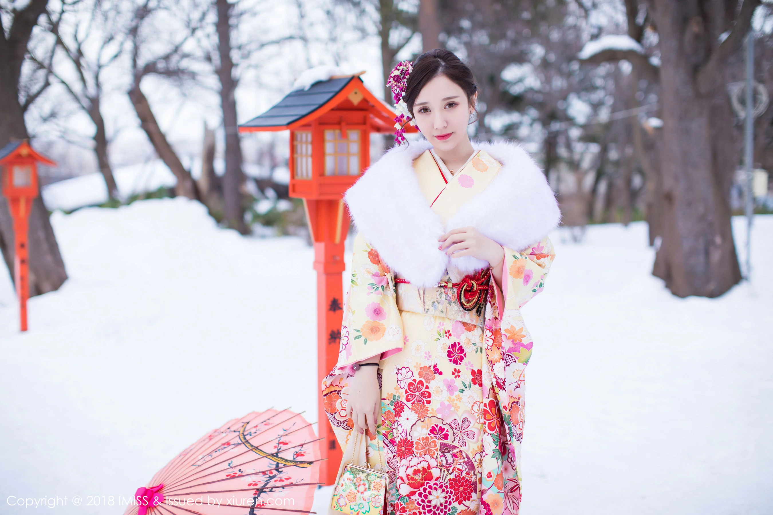  淼淼萌萌哒《北海道旅拍》 爱蜜社IMiss Vol.242第7张