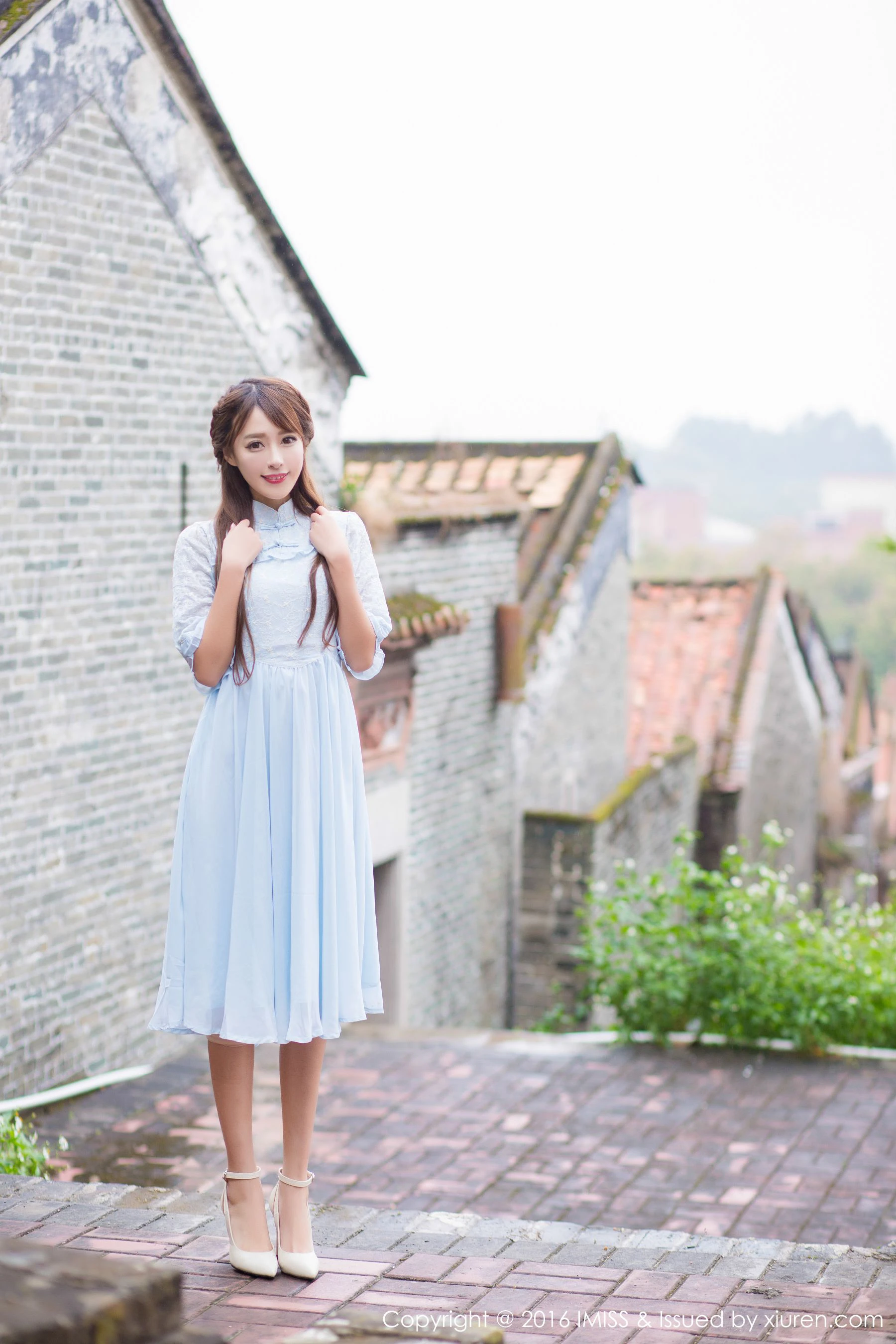 王曼妮、谭小雅《古典旗袍系列》爱蜜社IMiss Vol.070第11张