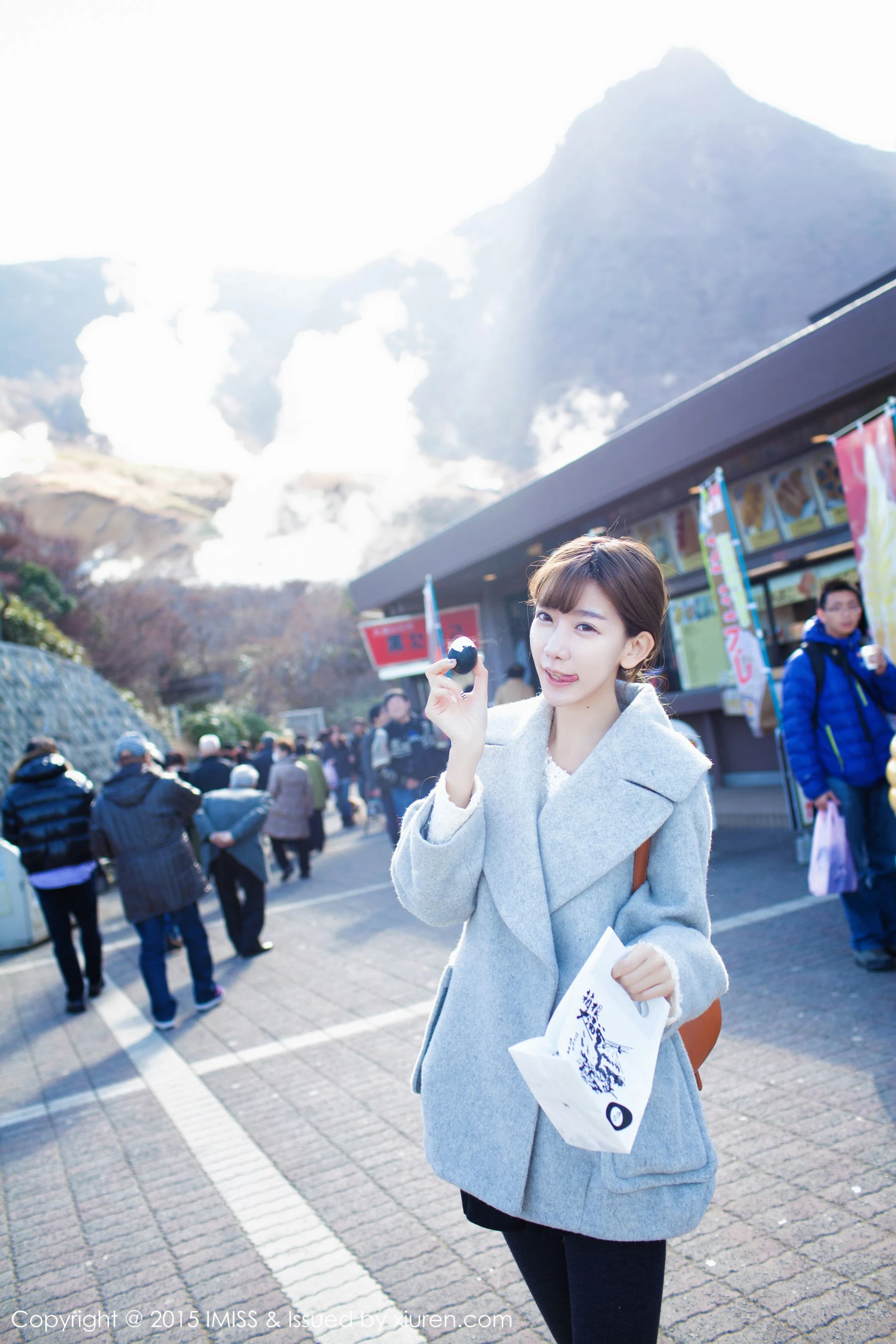 网红陈潇《日本之旅街拍》 爱蜜社IMiss Vol.010第15张