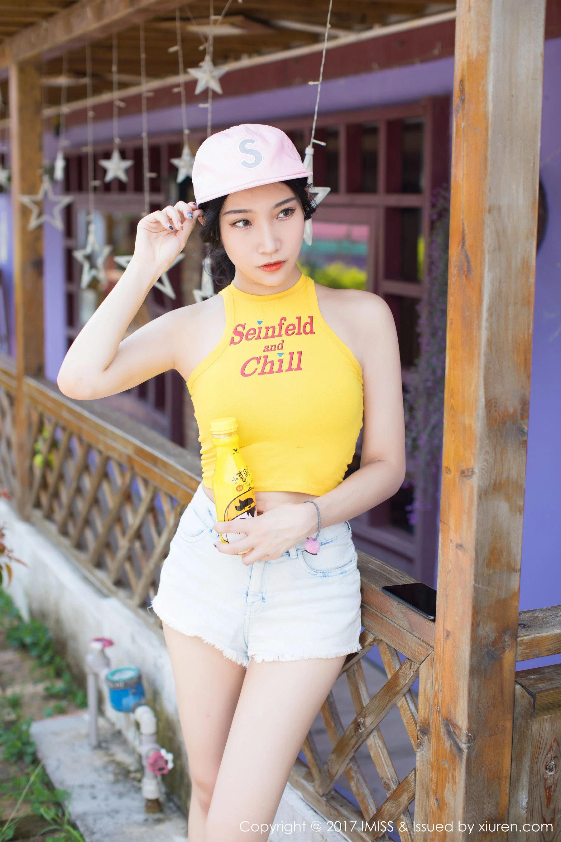 小狐狸Sica《牛仔短裤小清新系列》 爱蜜社 VOL.180第7张