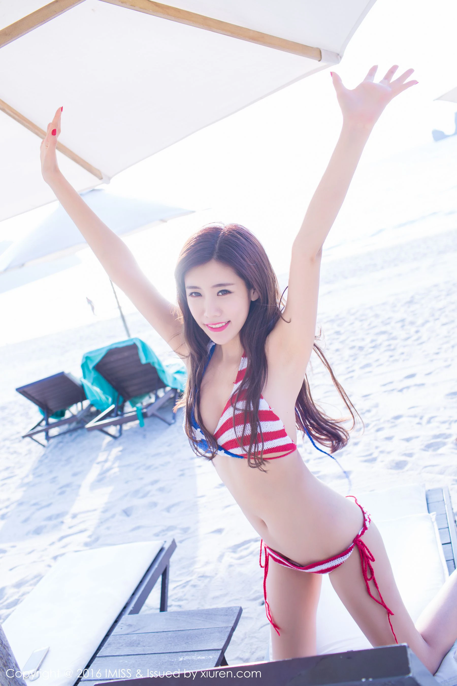 程小烦不烦《性感比基尼和白衬衫+短裙》 爱蜜社IMiss Vol.089第6张