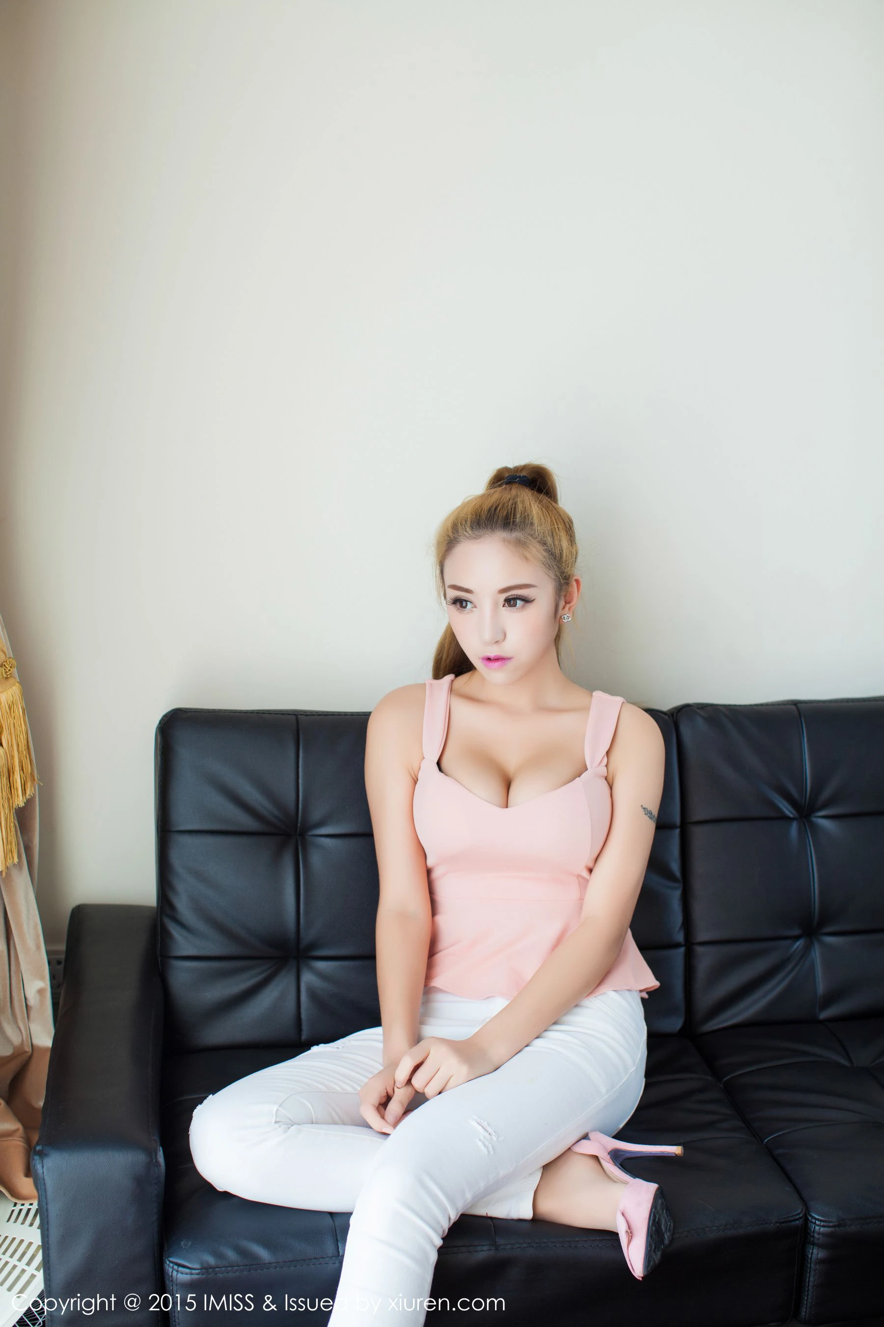 陈思琪Art《紧身裤+睡裙》 爱蜜社IMiss Vol.035第4张