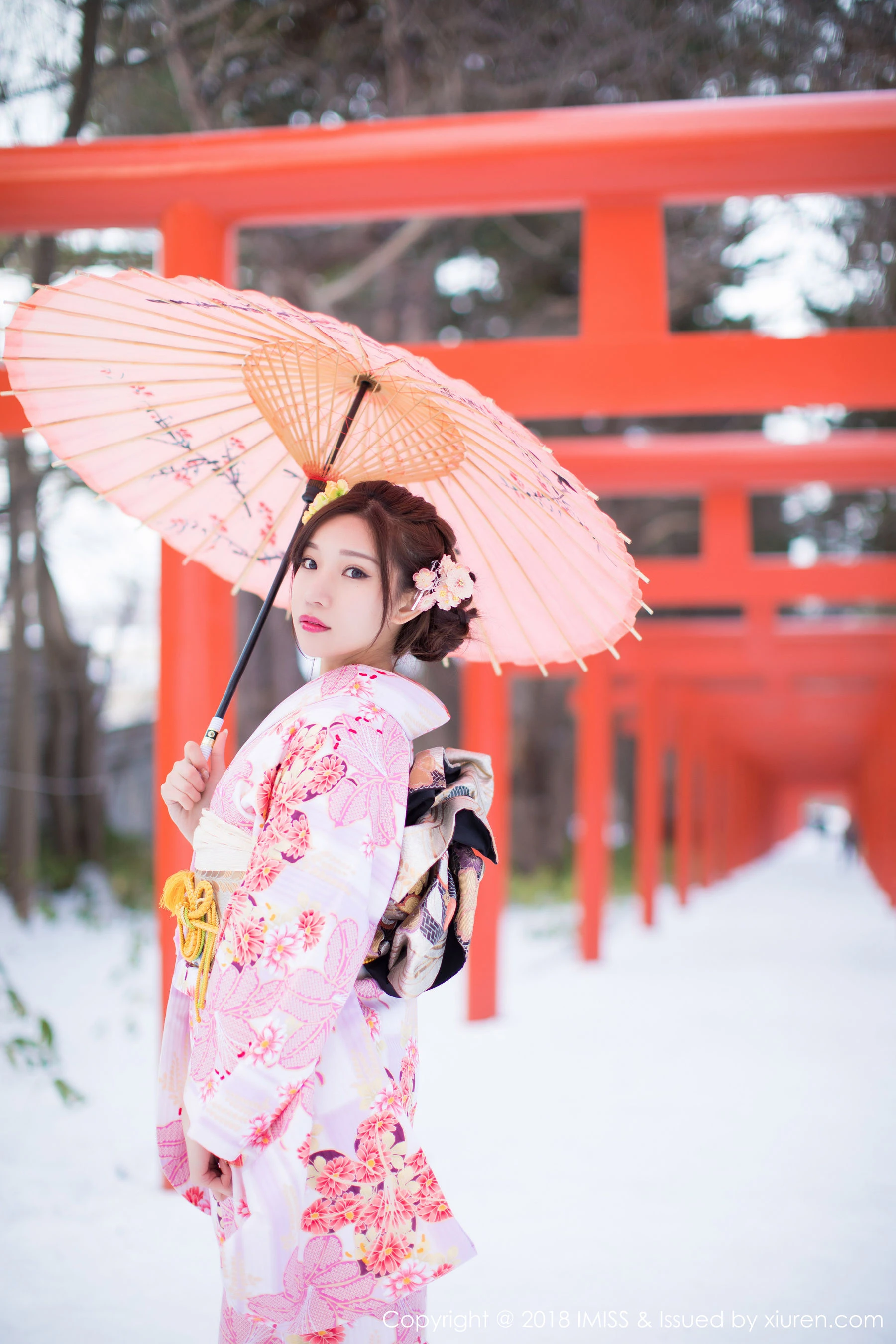 小狐狸Sica《北海道旅拍丝袜》 爱蜜社IMiss Vol.256第9张