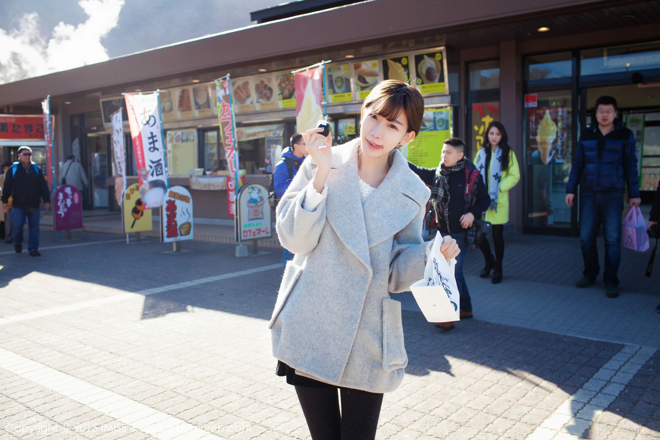 网红陈潇《日本之旅街拍》 爱蜜社IMiss Vol.010第15张