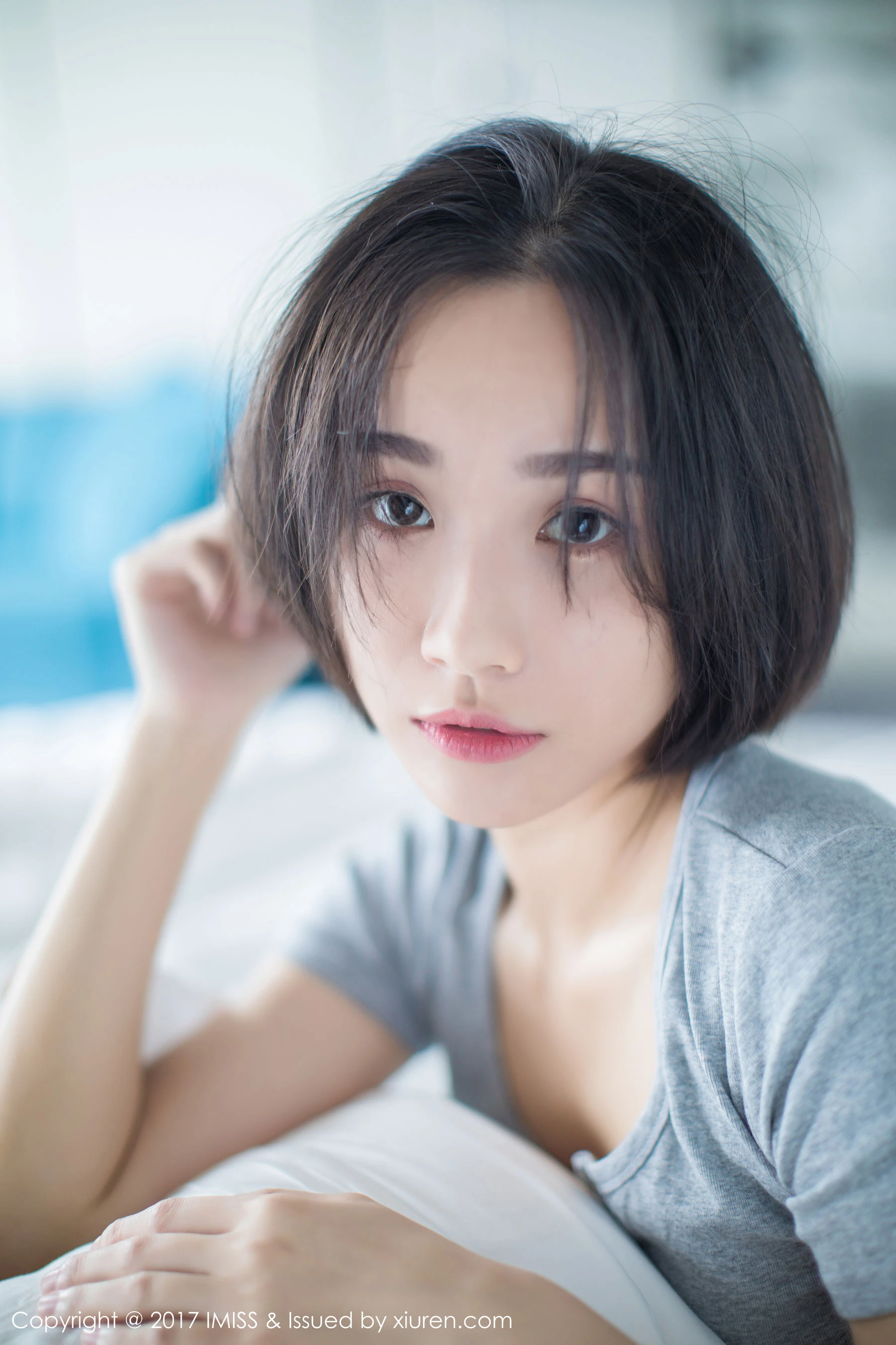 莉雅Livia《日系短发女神》 爱蜜社 VOL.178第3张