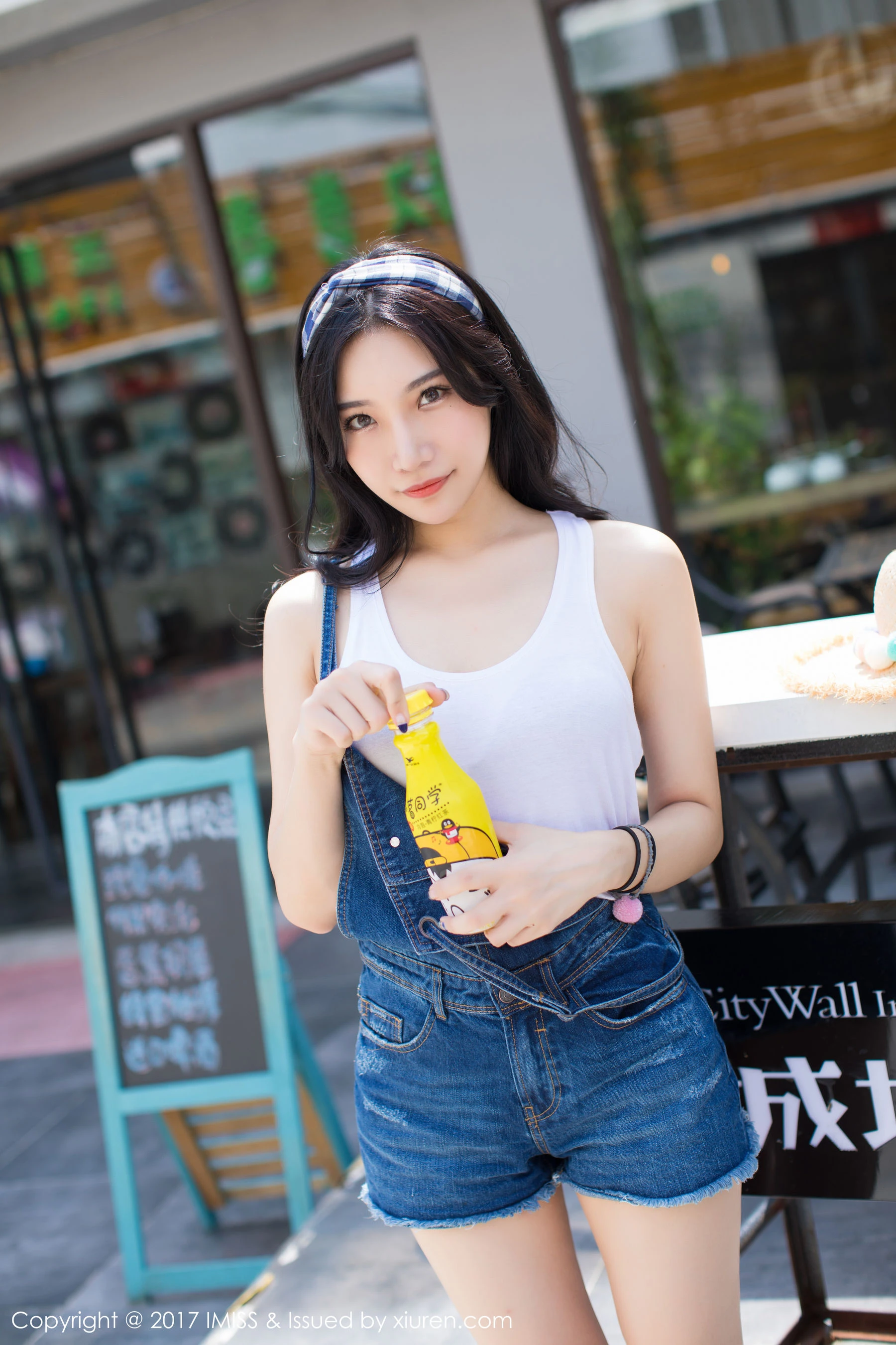 小狐狸Sica《牛仔短裤小清新系列》 爱蜜社 VOL.180第4张