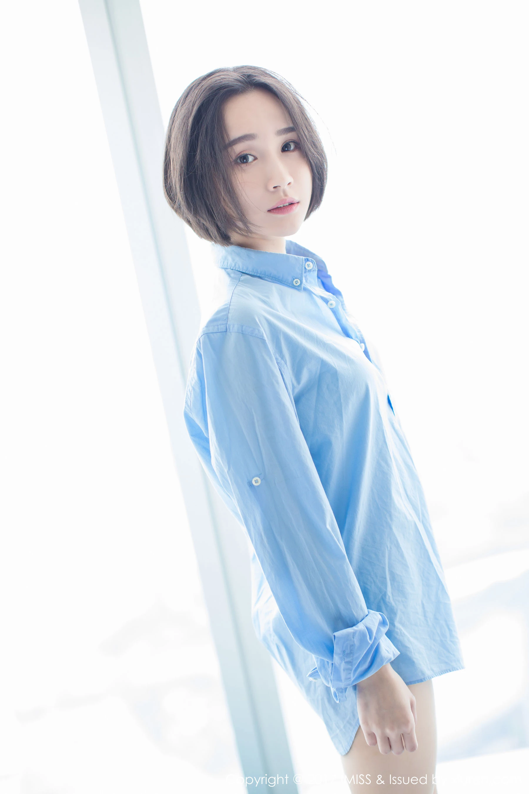 莉雅Livia《日系短发女神》 爱蜜社 VOL.178第5张