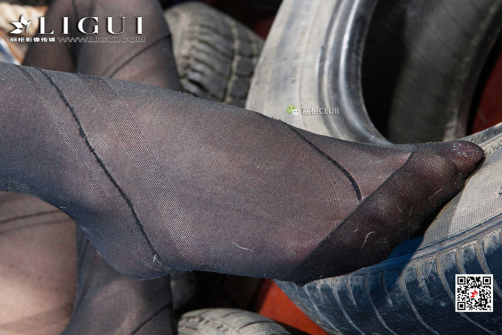 Model 袁颖芬《黑丝绳艺》 [丽柜Ligui] 写真集第13张