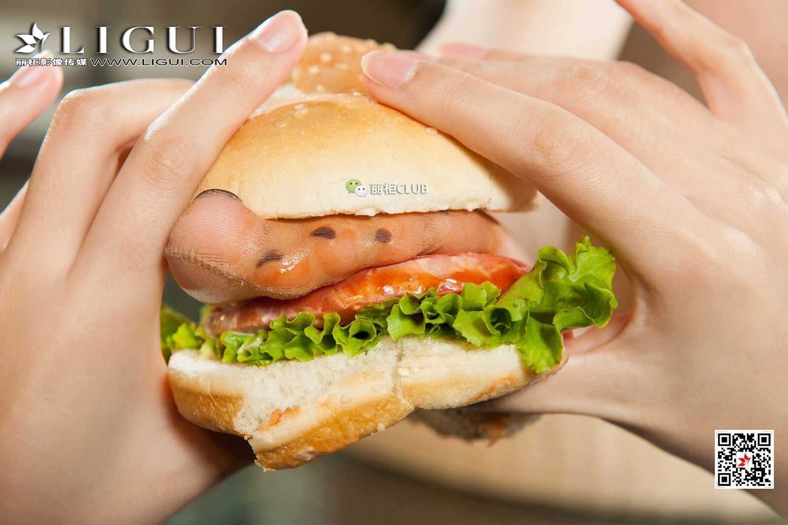 Model 腿模Vicky《汉堡美脚丝足》 [丽柜Ligui] 写真集第2张