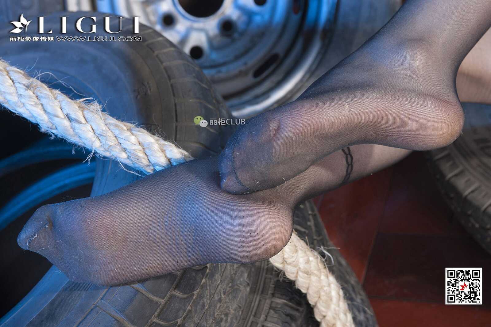 Mode 袁颖芬《黑丝高跟绳艺》 [丽柜Ligui] 写真集第4张