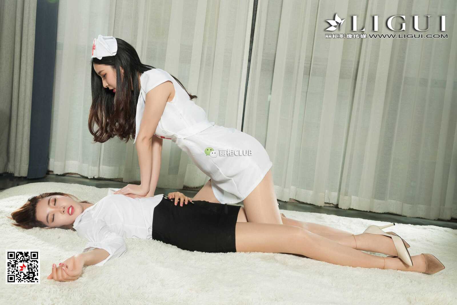腿模雪糕&amp;amp;筱筱《护士急救》 [丽柜LIGUI] 网络丽第11张
