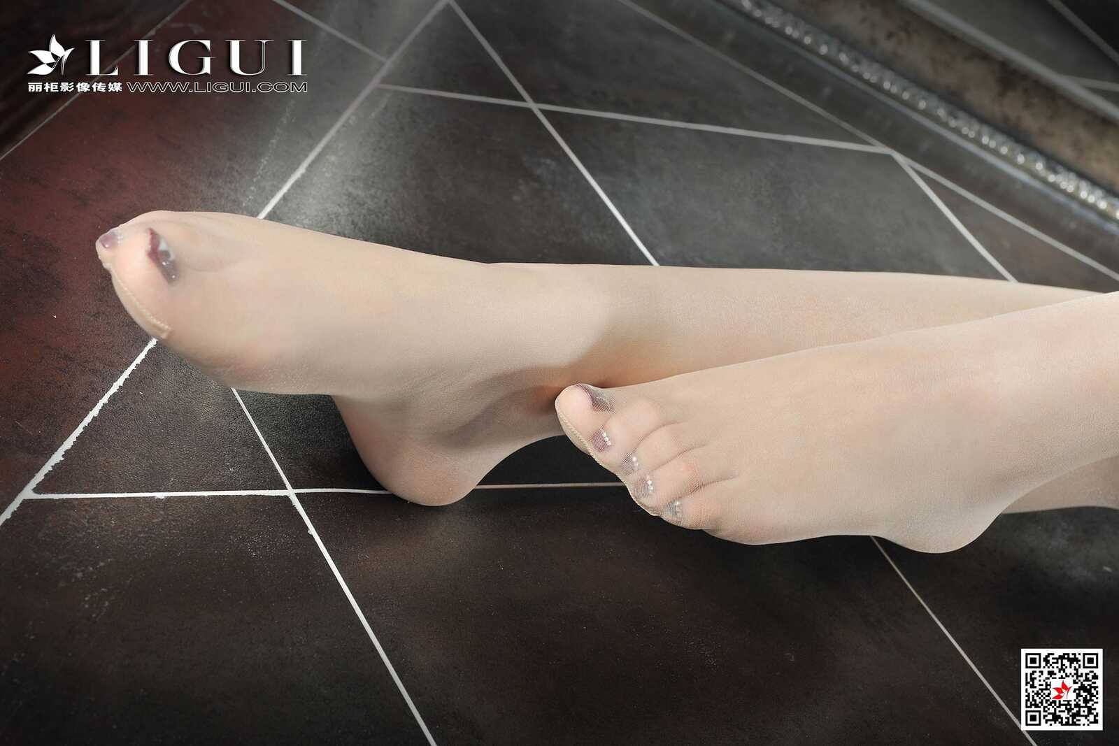 腿模文静《粉色护士丝足》 [丽柜Ligui] 写真集第6张