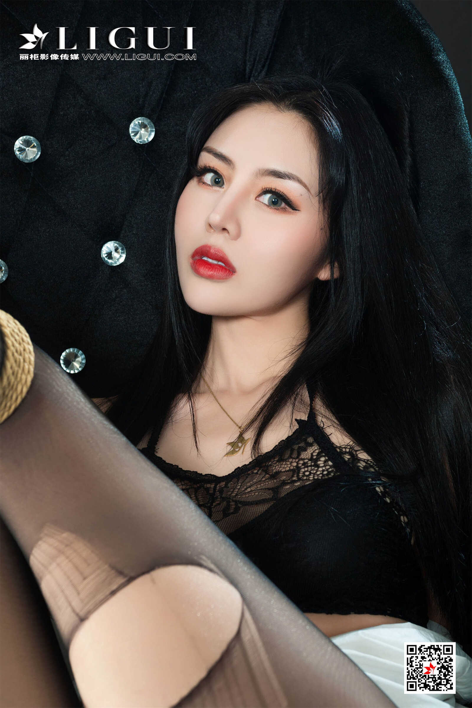 凉儿《黑丝绳艺人体摄影》 [丽柜LiGui美束] 写真第15张