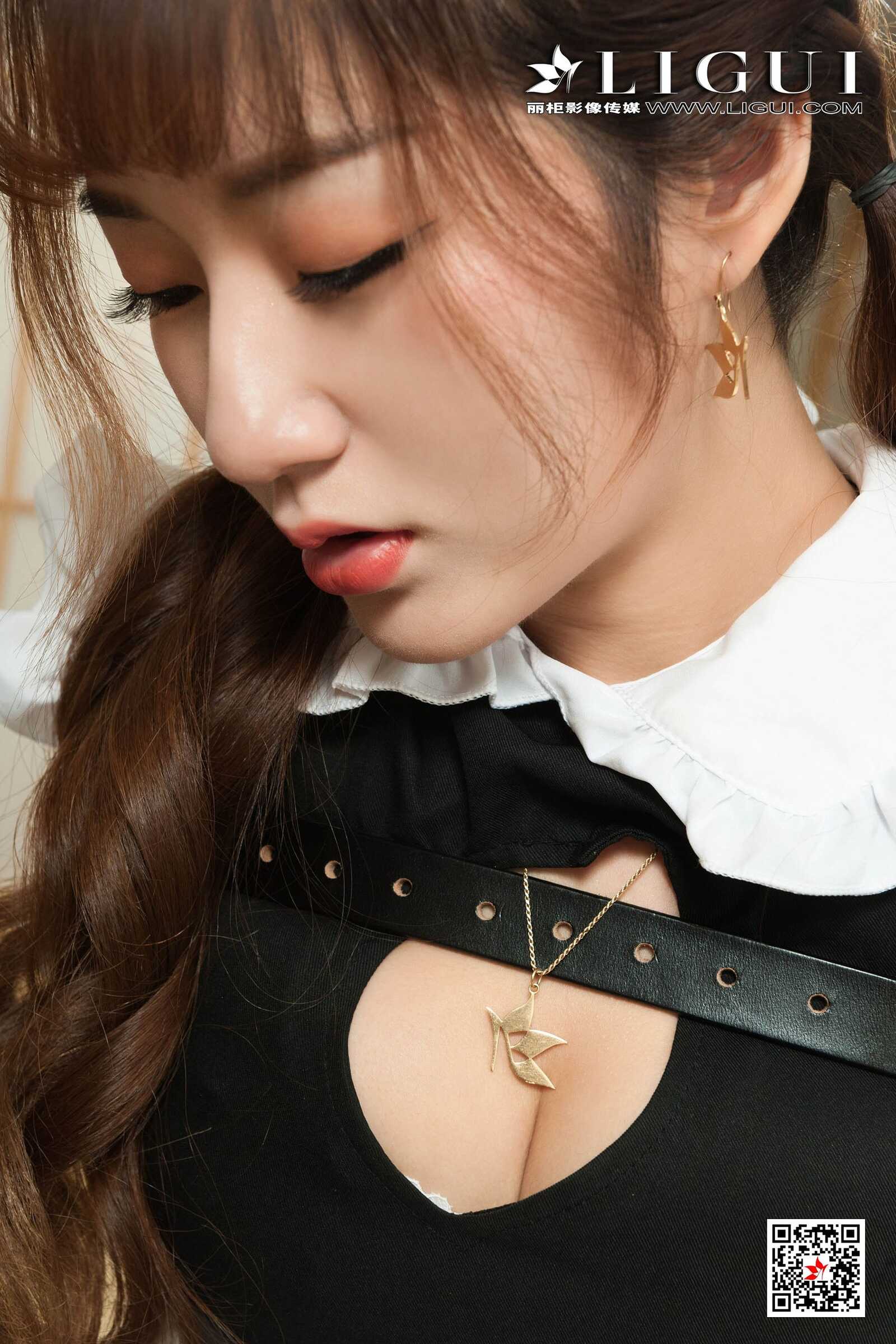 汐汐《丝袜女仆捆绑》 [丽柜美束Ligui] 写真集第16张