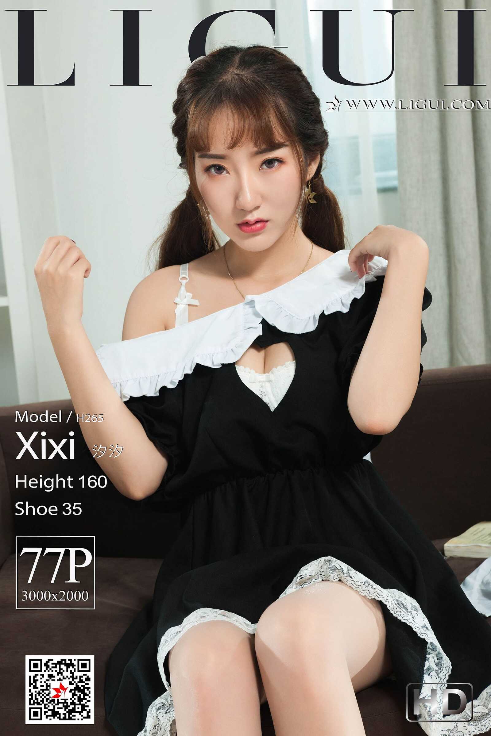 Model 汐汐《女仆变身》 [丽柜Ligui] 写真集第1张