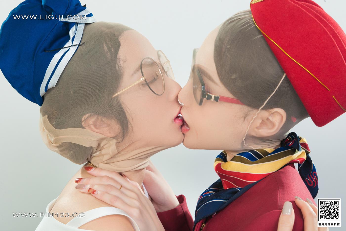 [Ligui丽柜]2022.11.11 双生花-空中丝欲 汐汐＆心心第30张